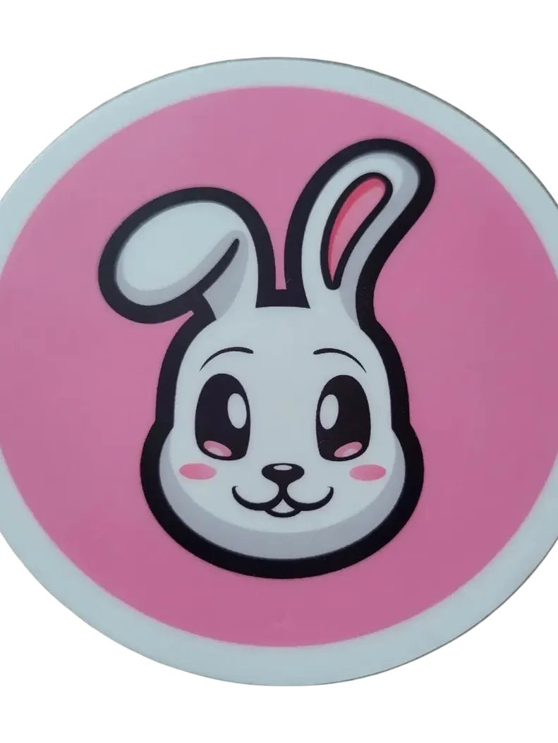 3x3 Round Bunny Stickers product image (1)