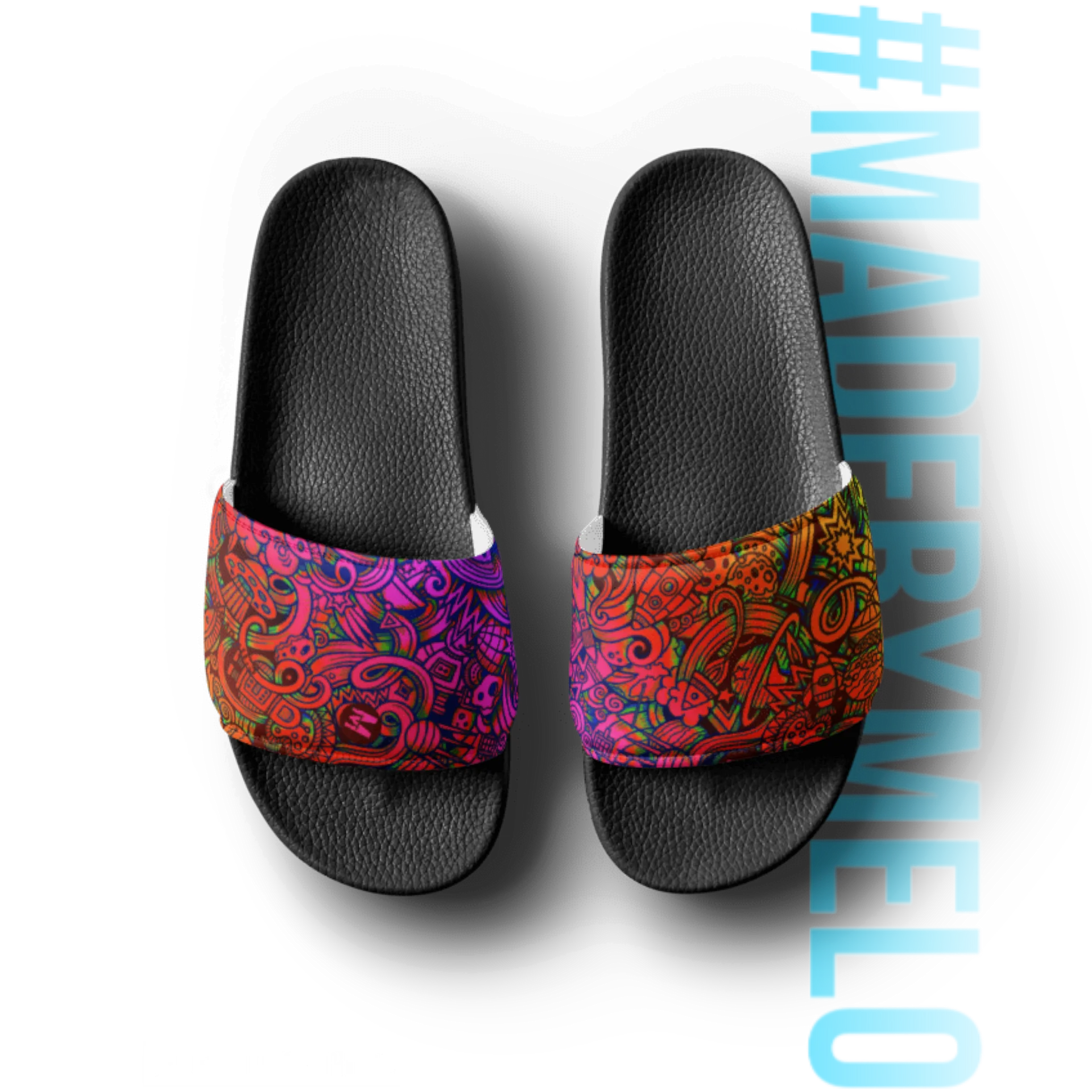 Rainbow Space Scribble - Men's Slides | #MADEBYMELO product image (3)
