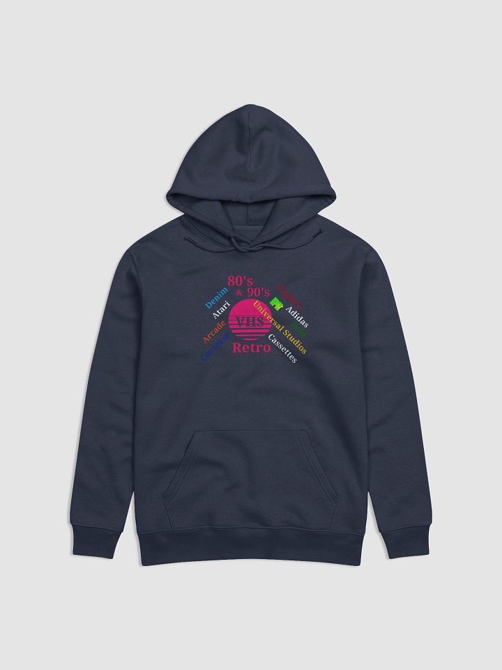 Retro VHS Circle Unisex Eco Hoodie product image (1)