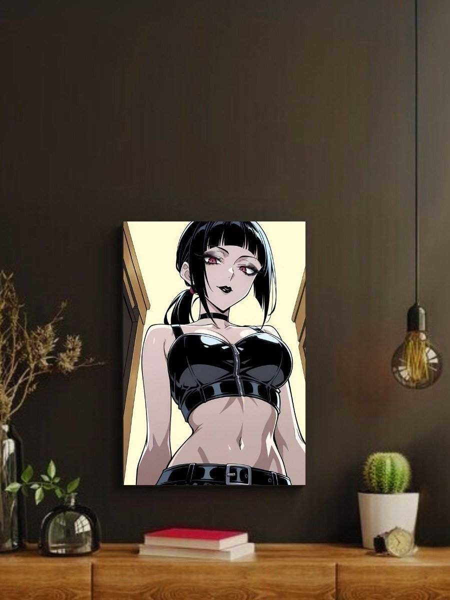 Metal Print - Luna Rain Original Character Black Latex Top - 8x10 product image (2)