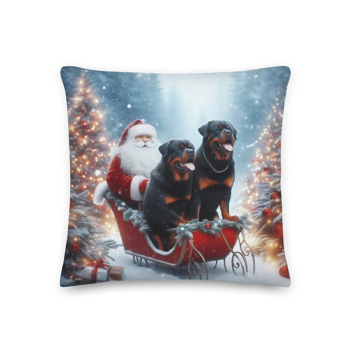 Rottweilers Christmas Eve Pillow product image (3)