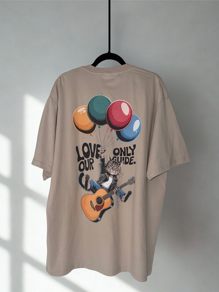 Love Our Only Guide. Puff Print product image (1)