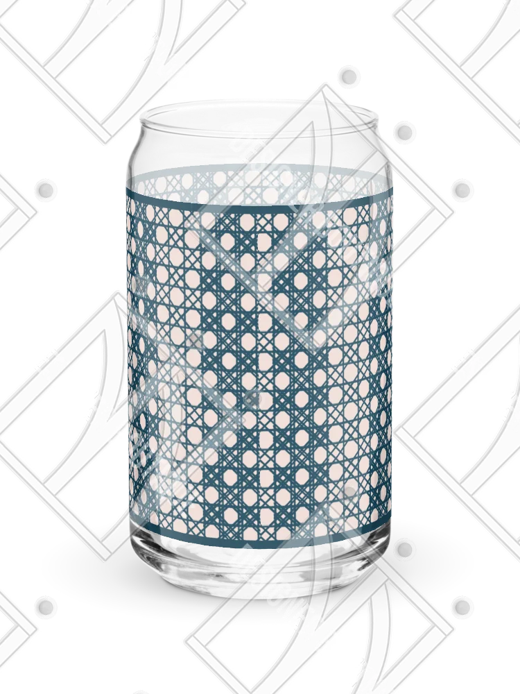 Le Rose Blue Monogram B Can-Shaped Glass product image (8)