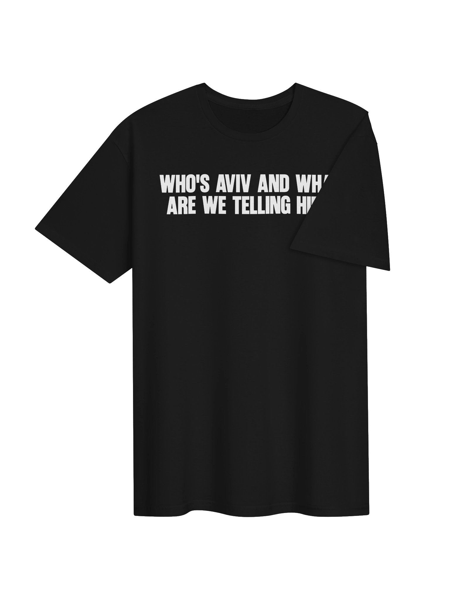 Who’s Aviv And What Are We Telling Him T-Shirt product image (5)