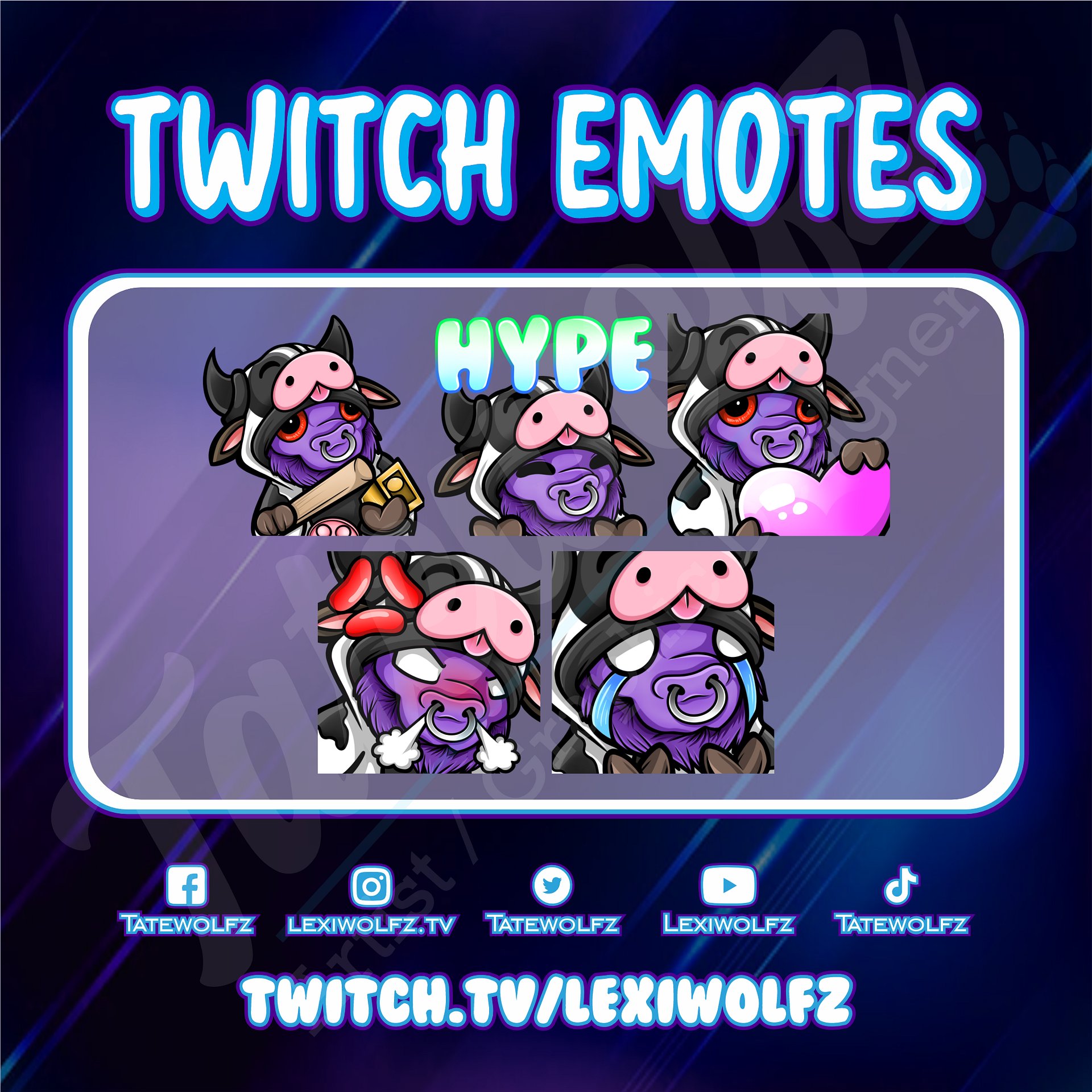 Twitch Emotes: Moo Cow Alistar product image (1)