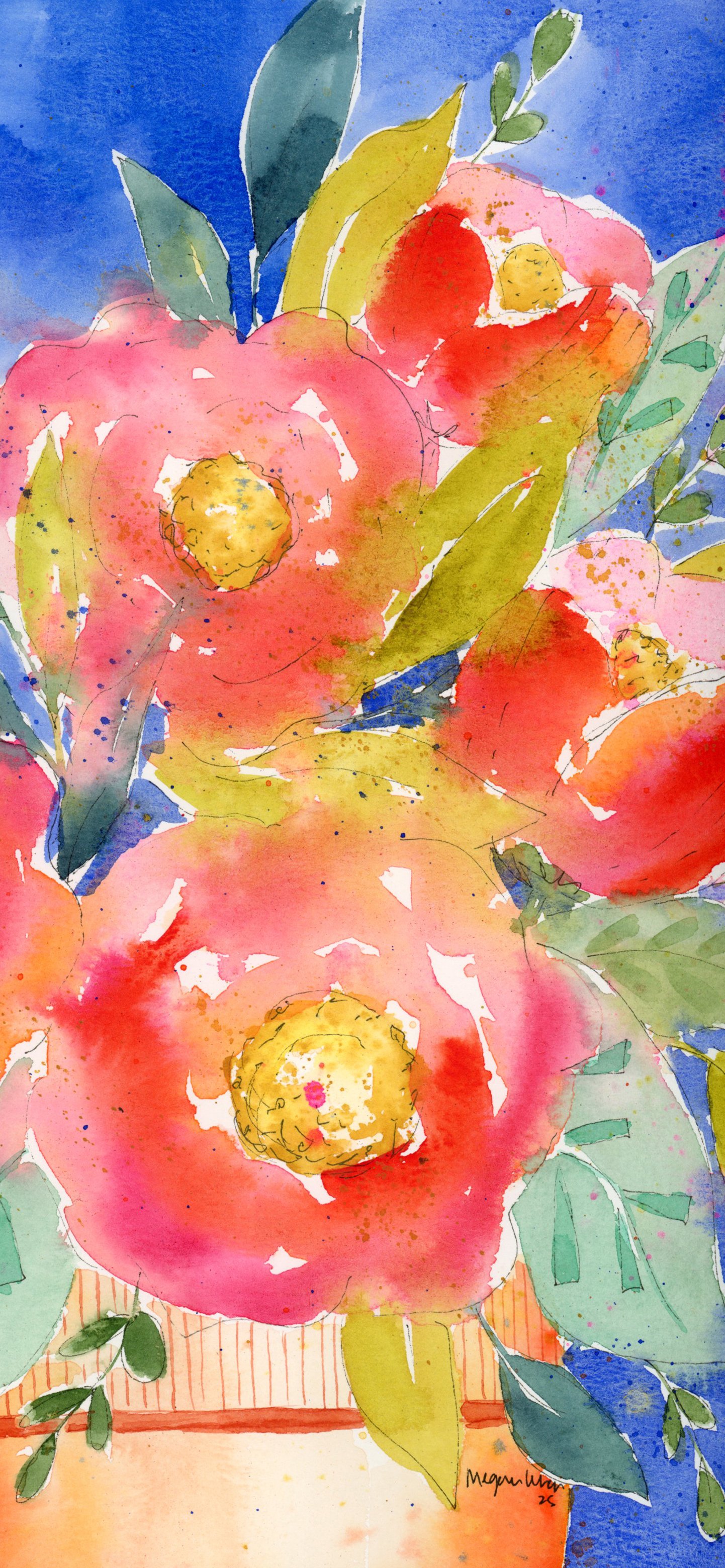 Bloom Bundle - 5 Original Watercolor Phone Wallpapers product image (7)