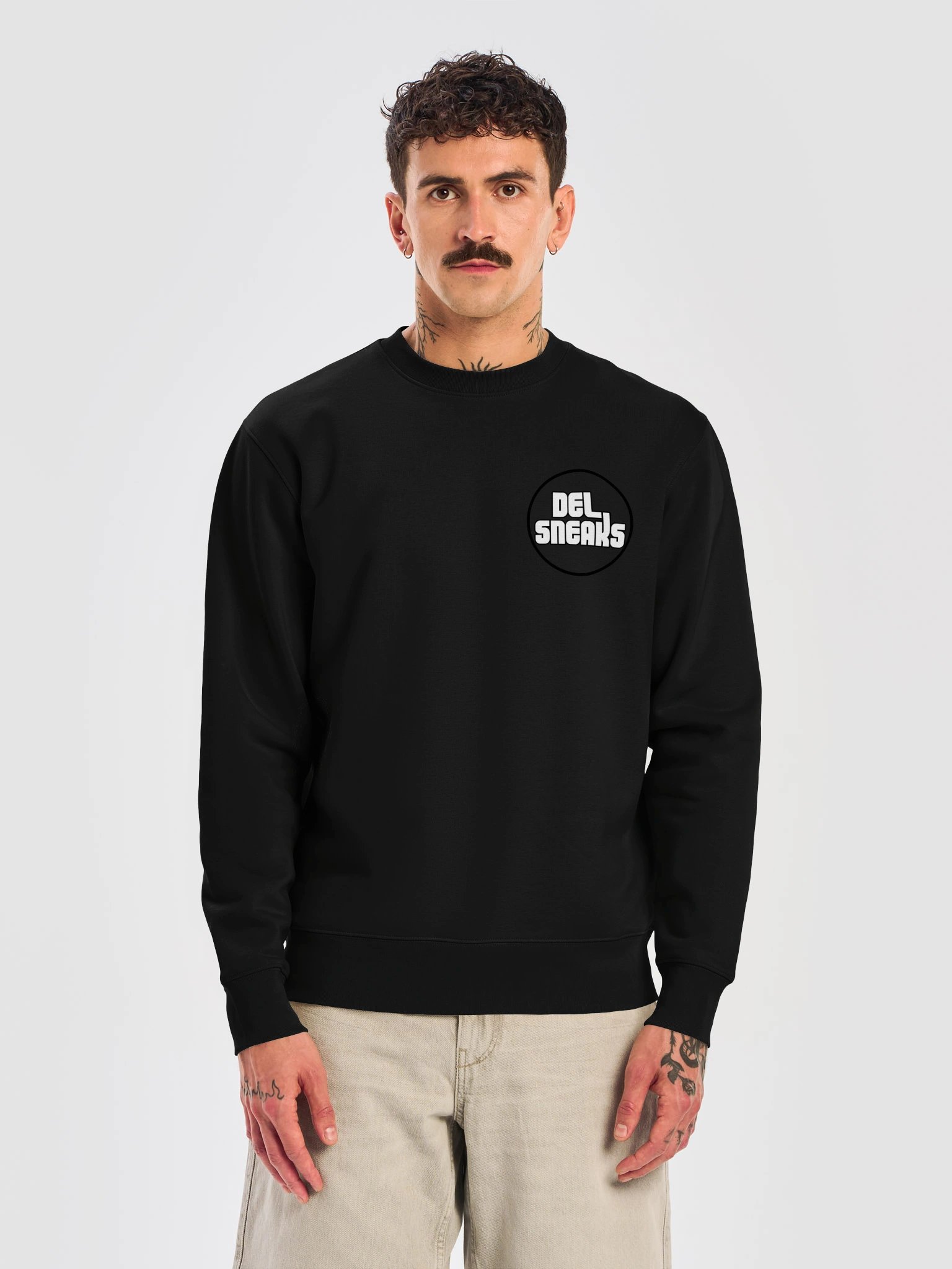 F&B Circular Logo Crew Neck Sweatshirt Black product image (5)