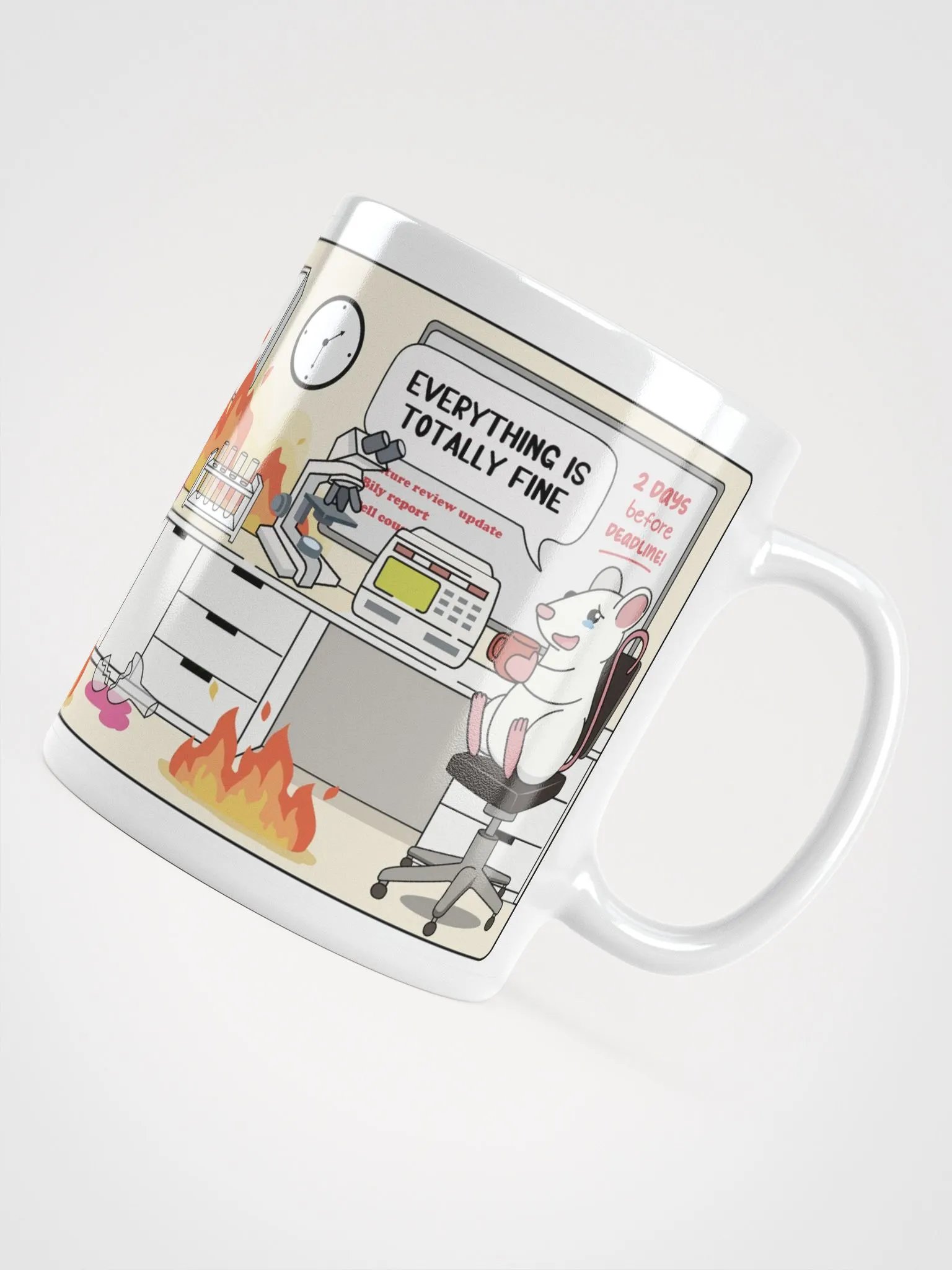 "Burning laboratory" Ceramic mug product image (3)
