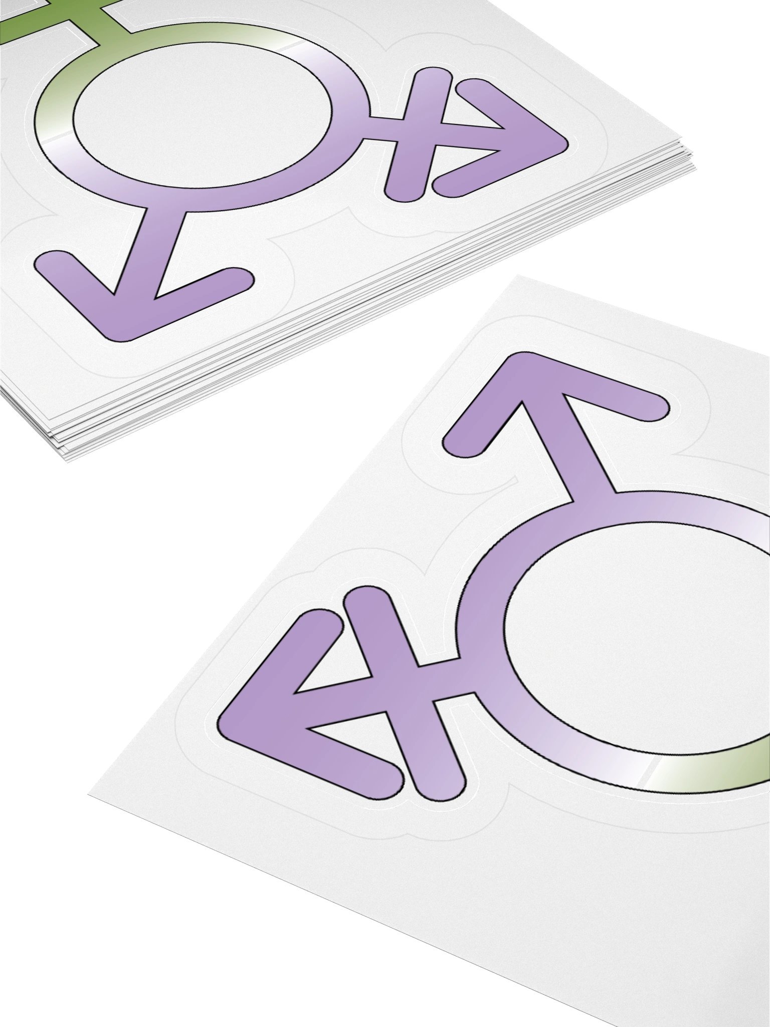 Genderqueer Transgender Symbol Sticker product image (10)