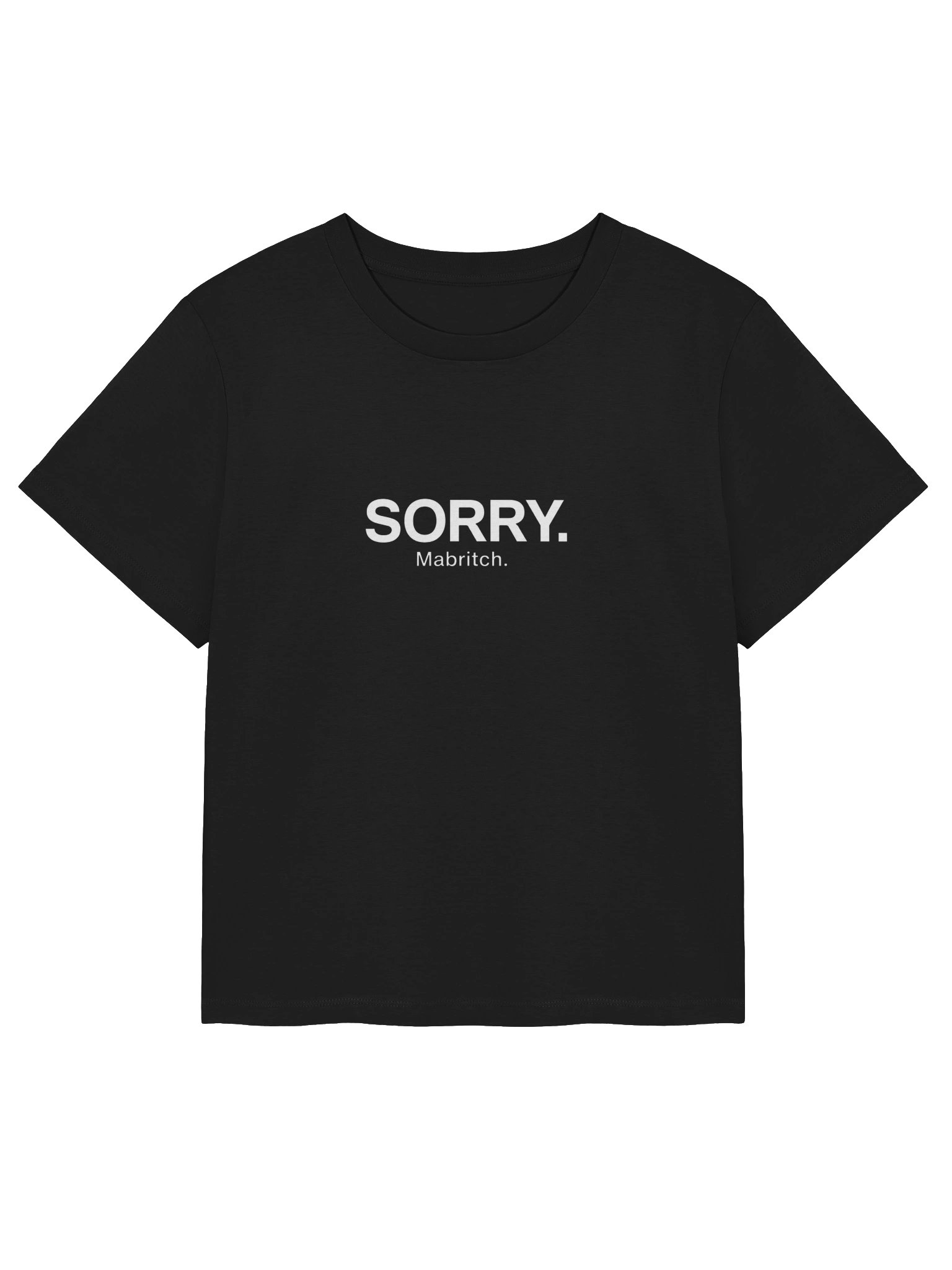Sorry. Mabritch. T-shirt— Women’s Organic Cotton Ribbed Neck T-Shirt | Moroccan Darija product image (1)
