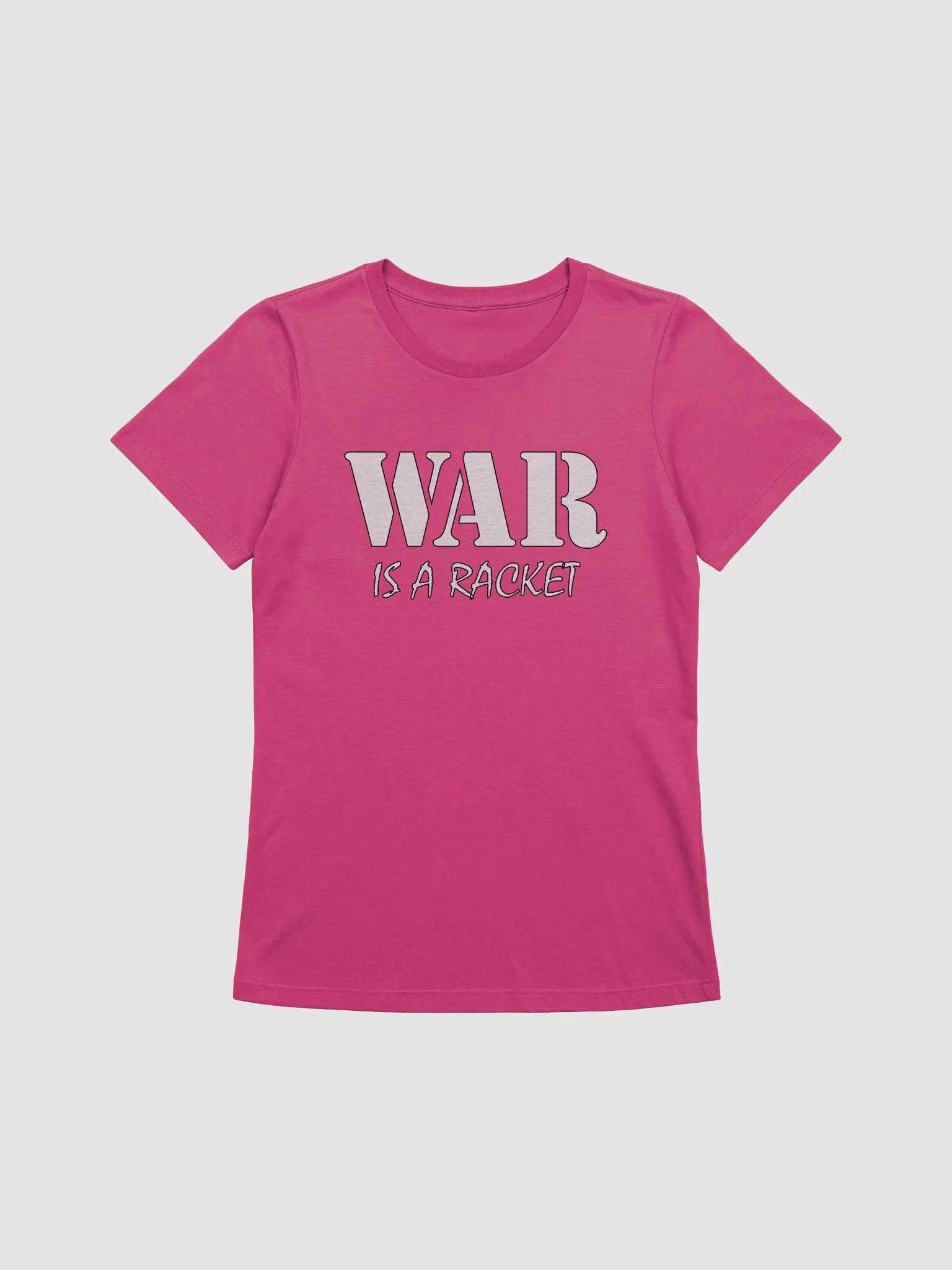 War Is A Racket - Bella+Canvas Women's Supersoft Relaxed-fit T-Shirt product image (1)