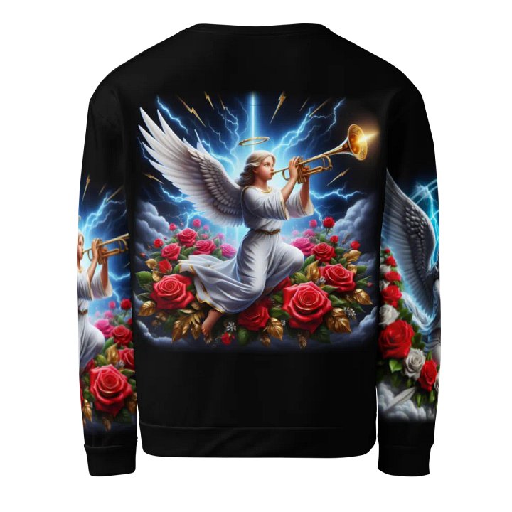 Angels making Music with a Trumpet - All-Over Unisex Sweatshirt #34 product image (2)