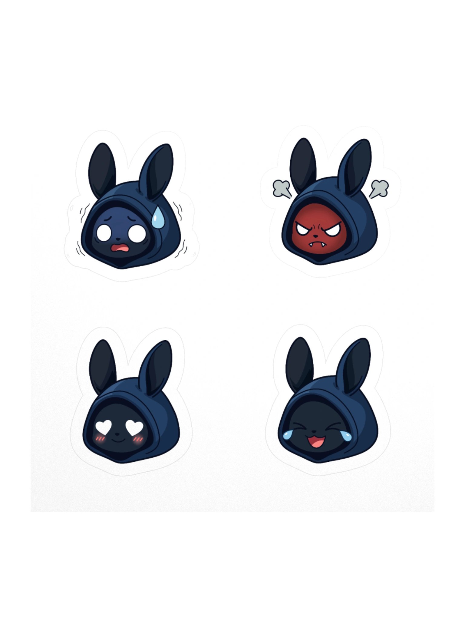 Poochoki Mixed Emotions Emoji Sticker product image (1)