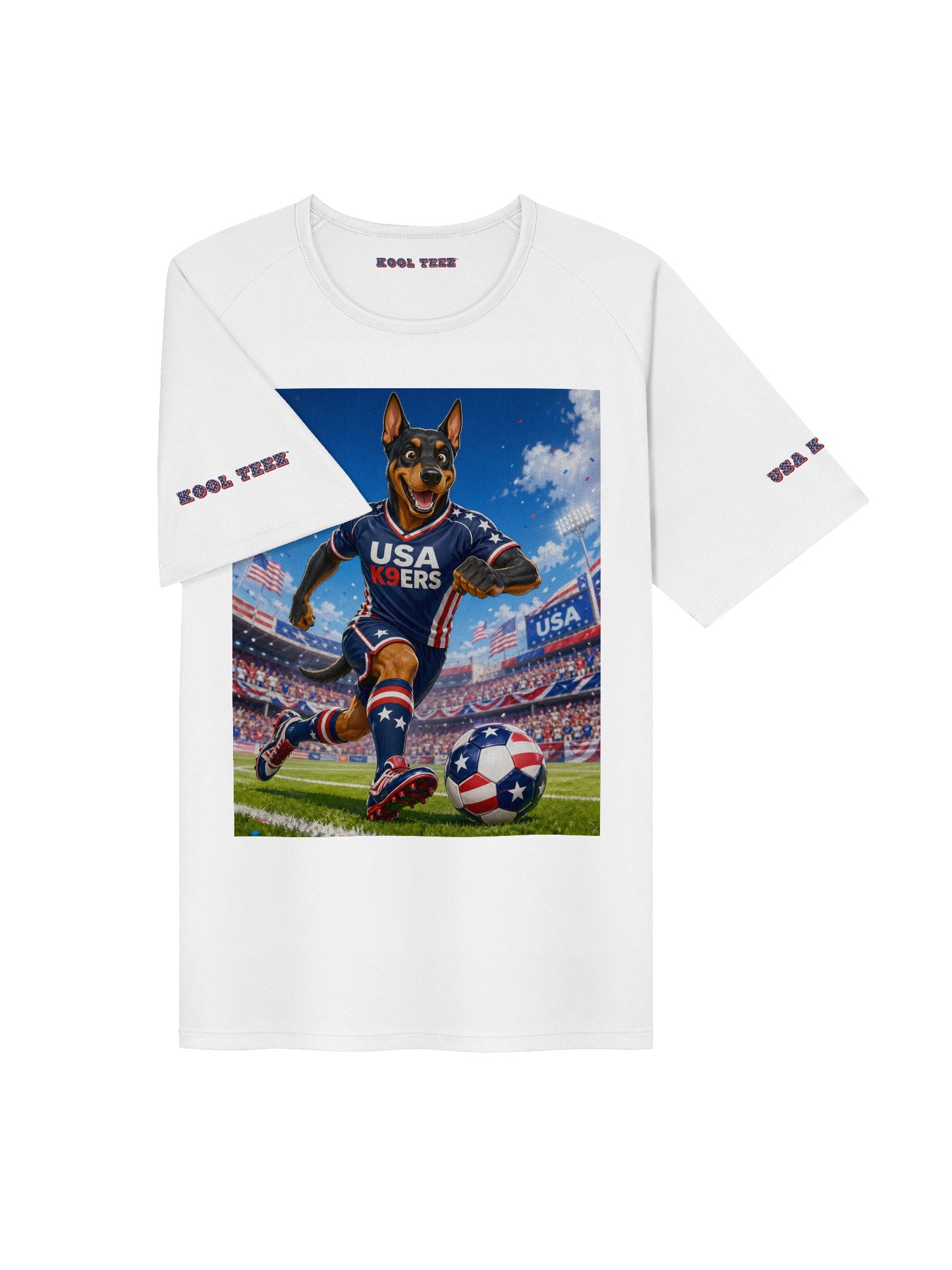 USA K9ERS Soccer Doberman Unisex Sports Jersey product image (3)
