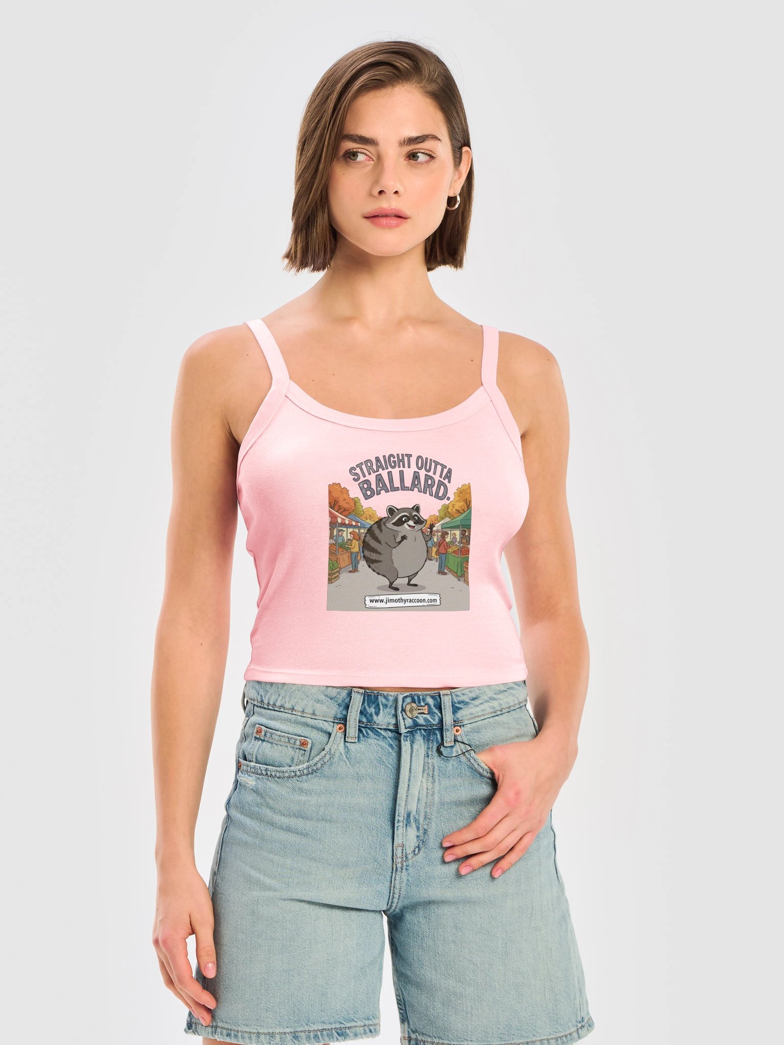 Jimothy the Raccoon Bella+Canvas Women's Micro-Rib Tank Top product image (4)