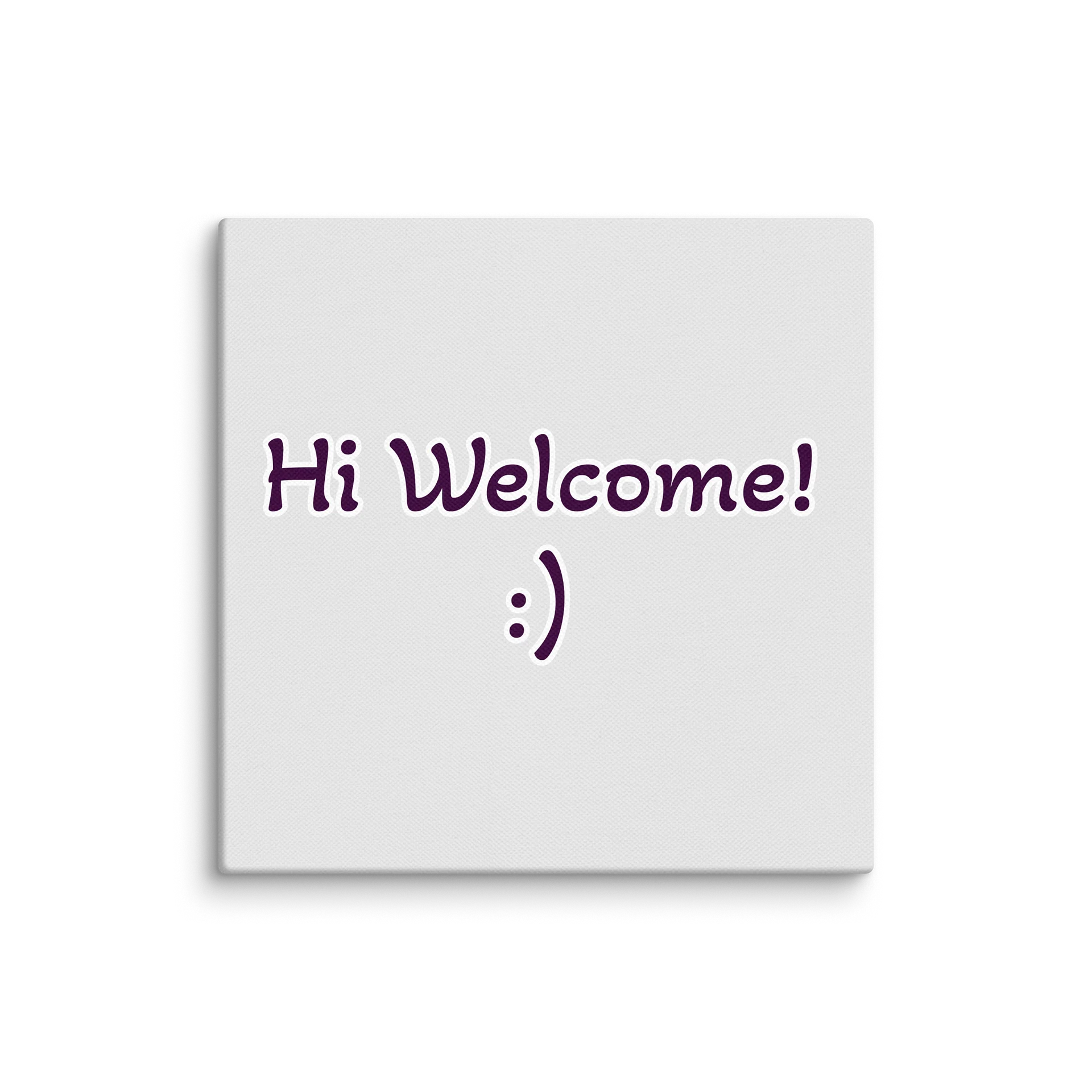 Hi Welcome! :) 8"x8" Wall Art product image (1)