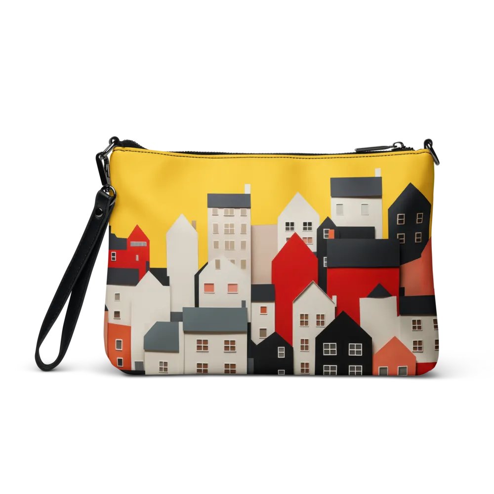 'No Nos Avergonzamos de las Buenas Noticias' Whimsical Village All-Over Print Crossbody Bag product image (2)