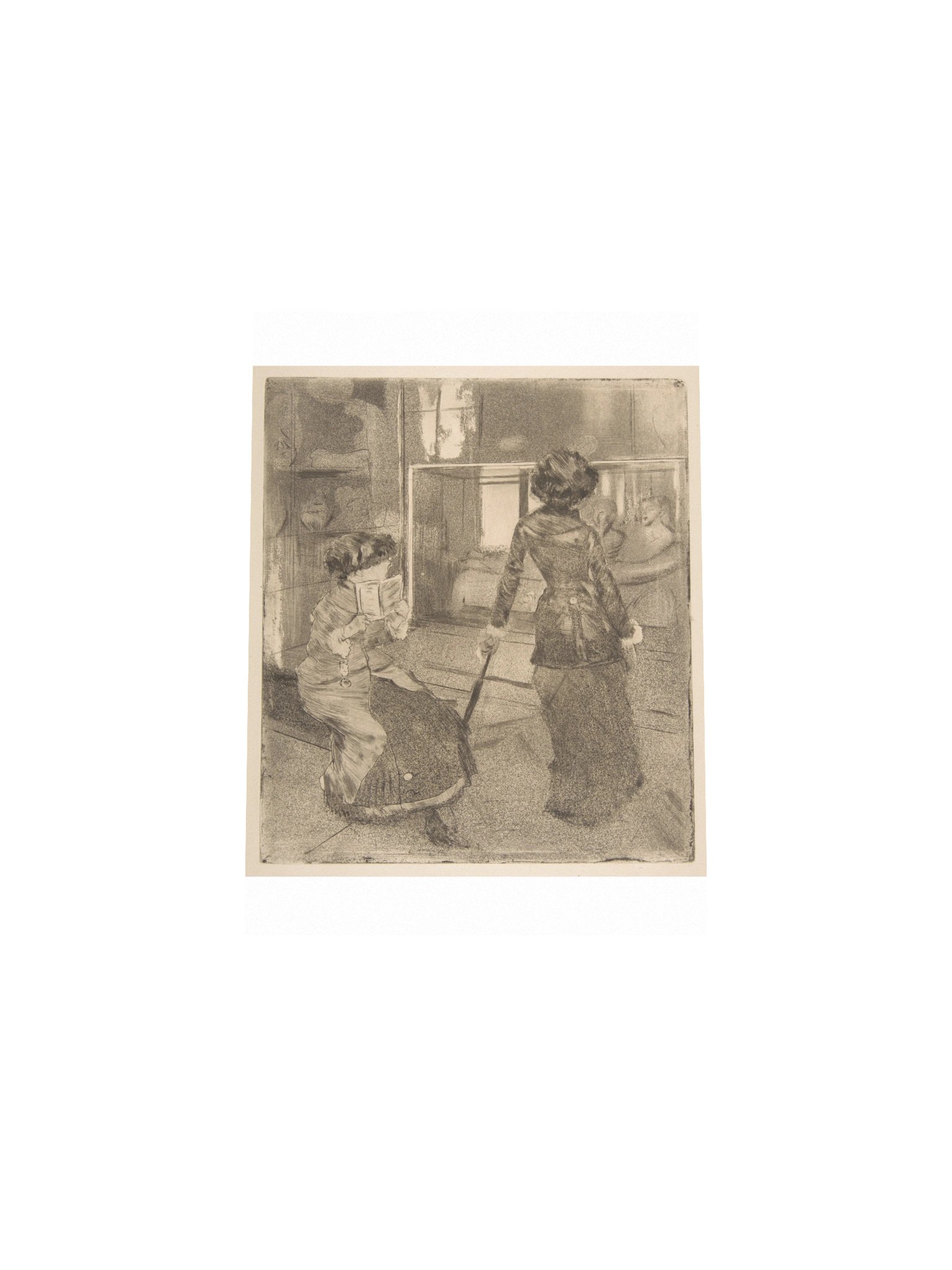 Degas, Mary Cassatt at the Louvre: The Etruscan Gallery — Fine-Art Poster product image (5)