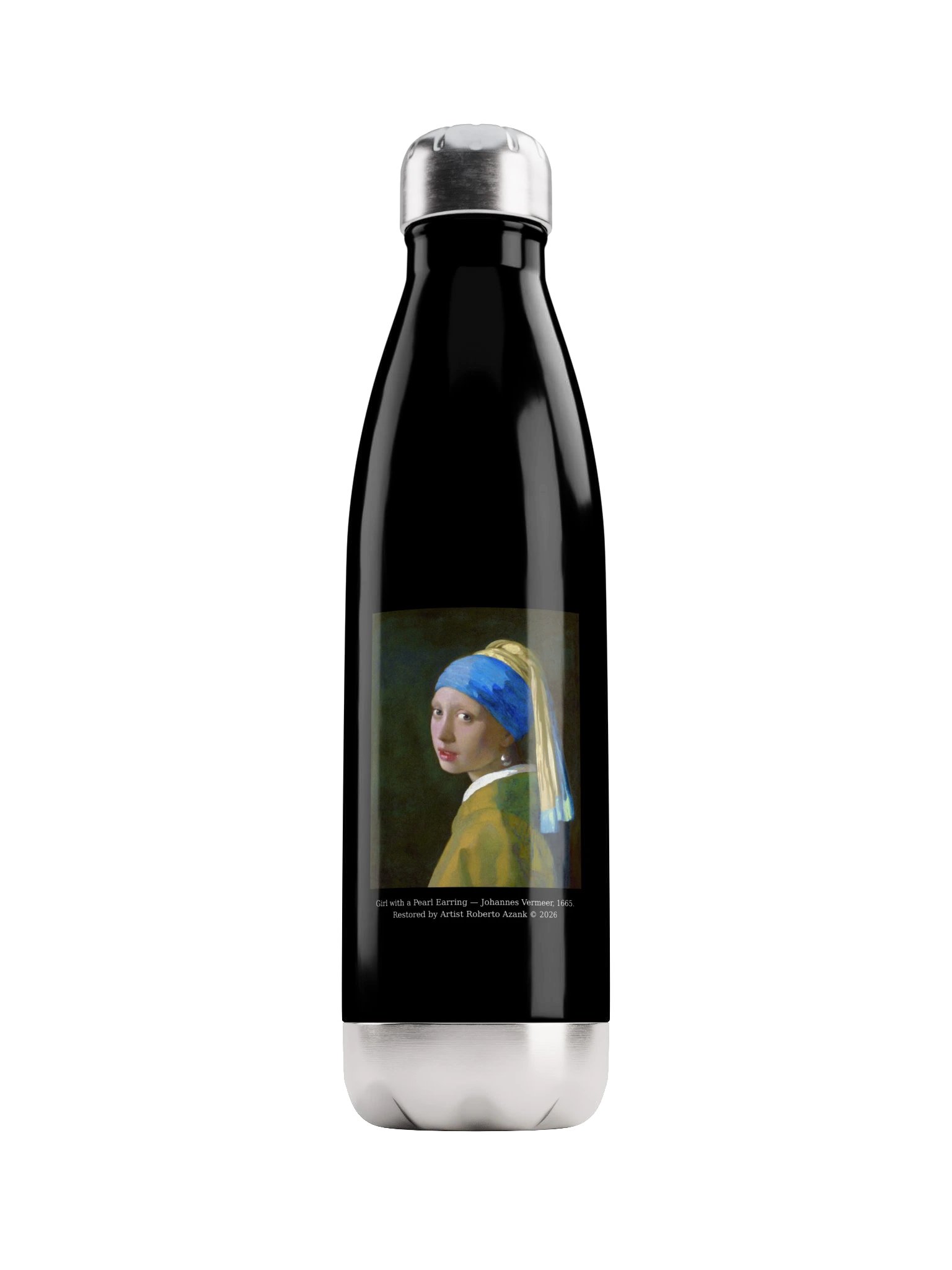Girl with a Pearl Earring — Water Bottle product image (1)