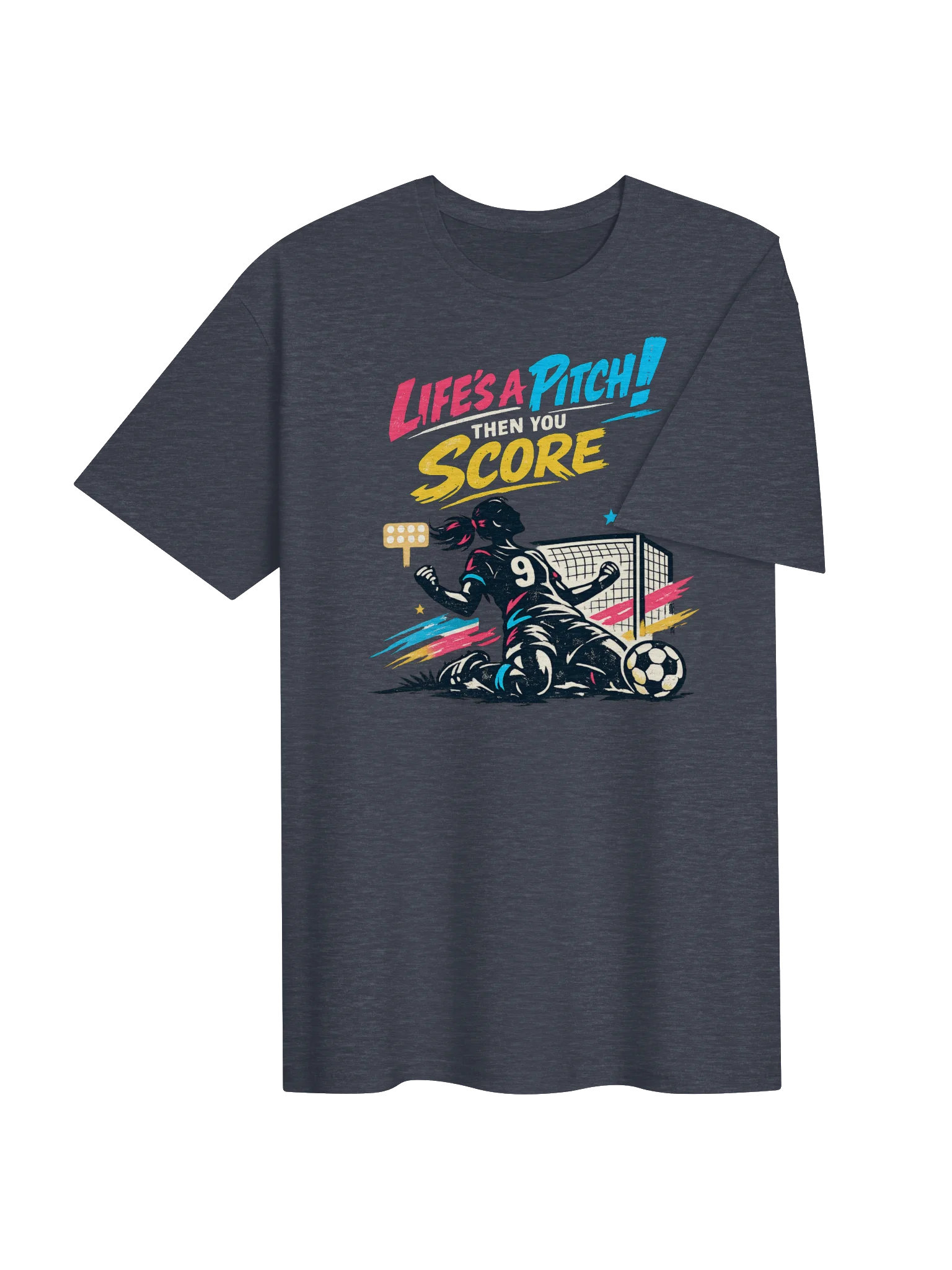Life’s a Pitch Soccer Graphic Tee product image (4)
