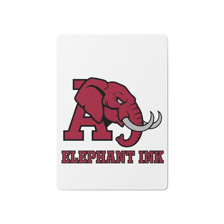 ELEPHANT INK Maroon Elephant Poker Deck product image (1)