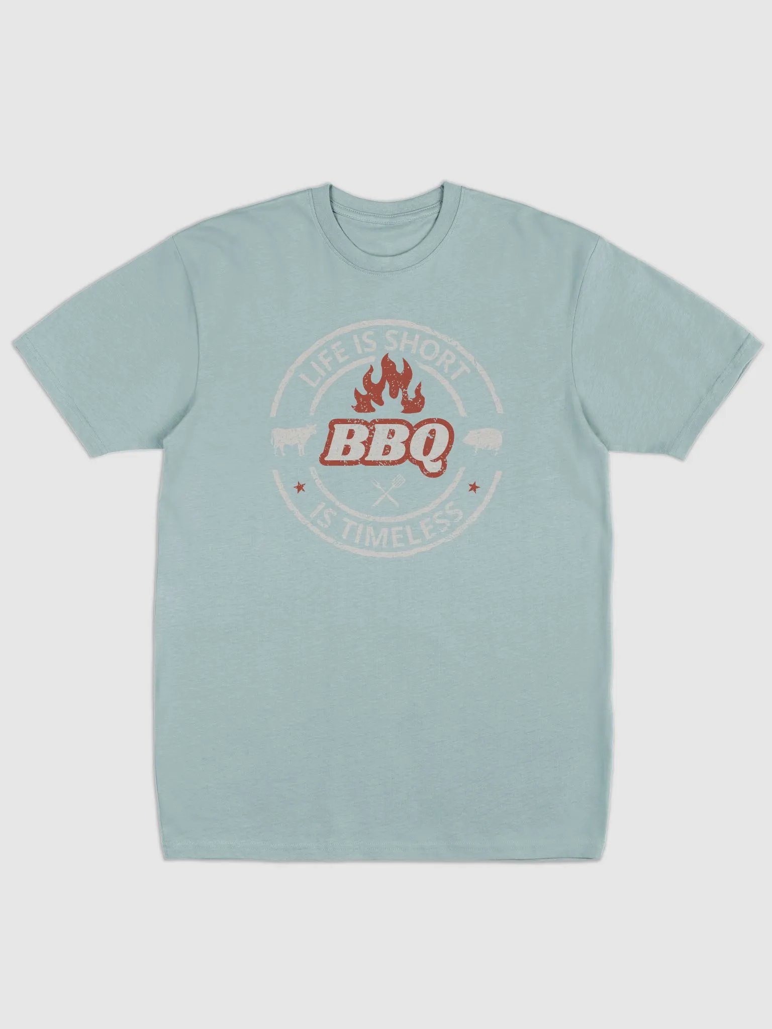 Flame-Embossed BBQ Logo Tee product image (5)
