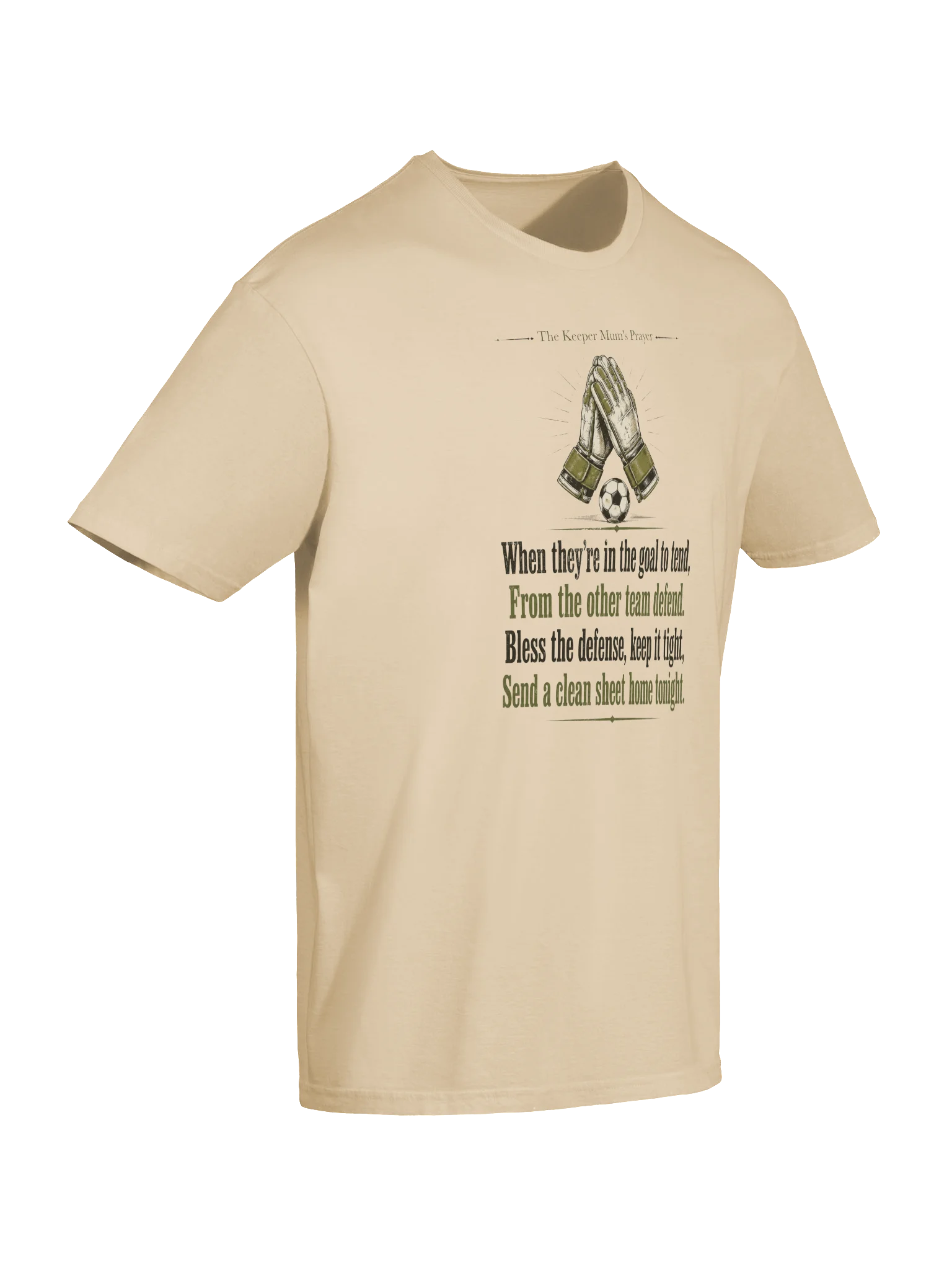 Football Goalkeeper Mum’s Prayer #3 Tee product image (6)