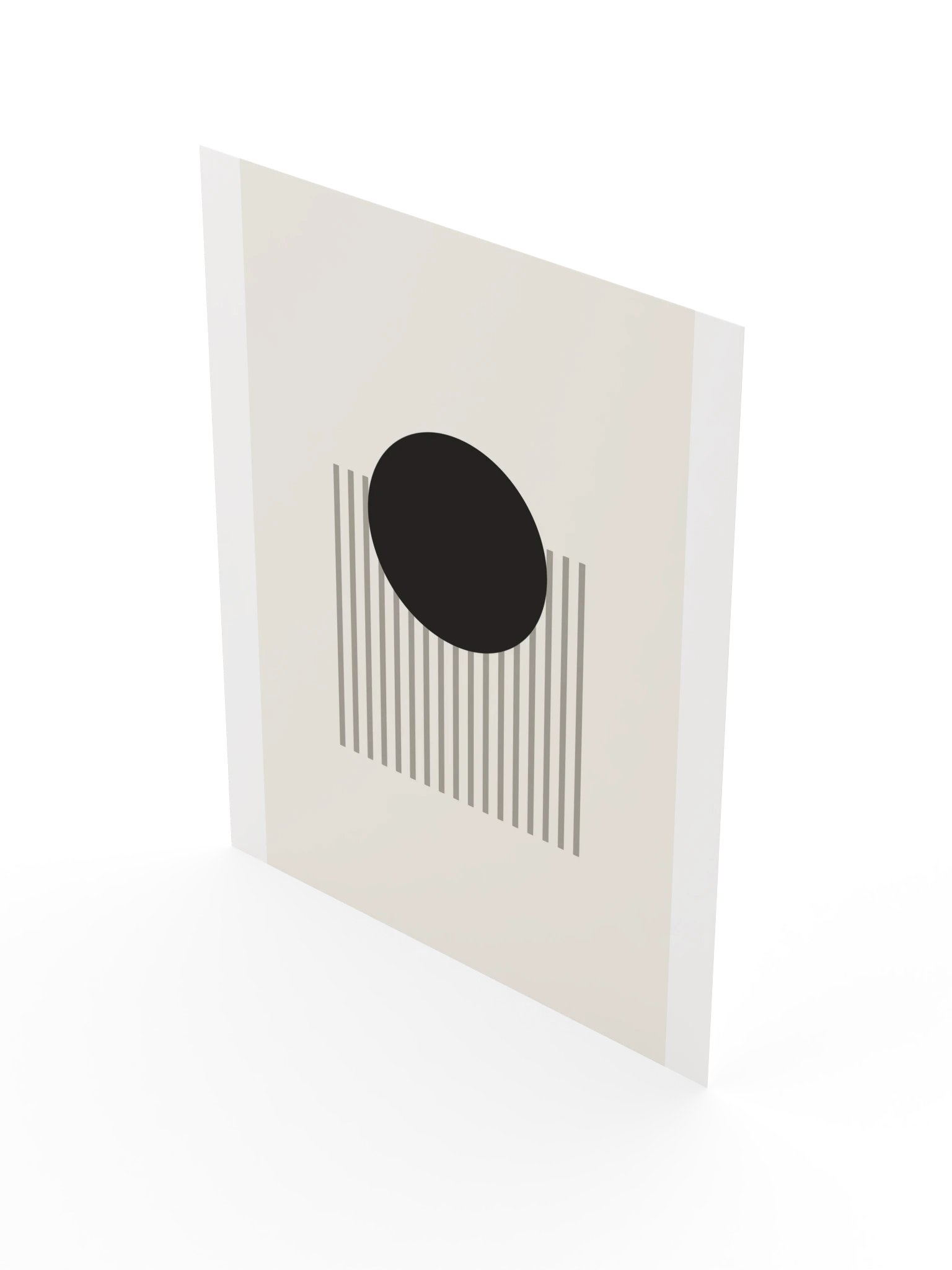 Black Sun Abstract Print | Modern Bathroom Wall Art product image (5)