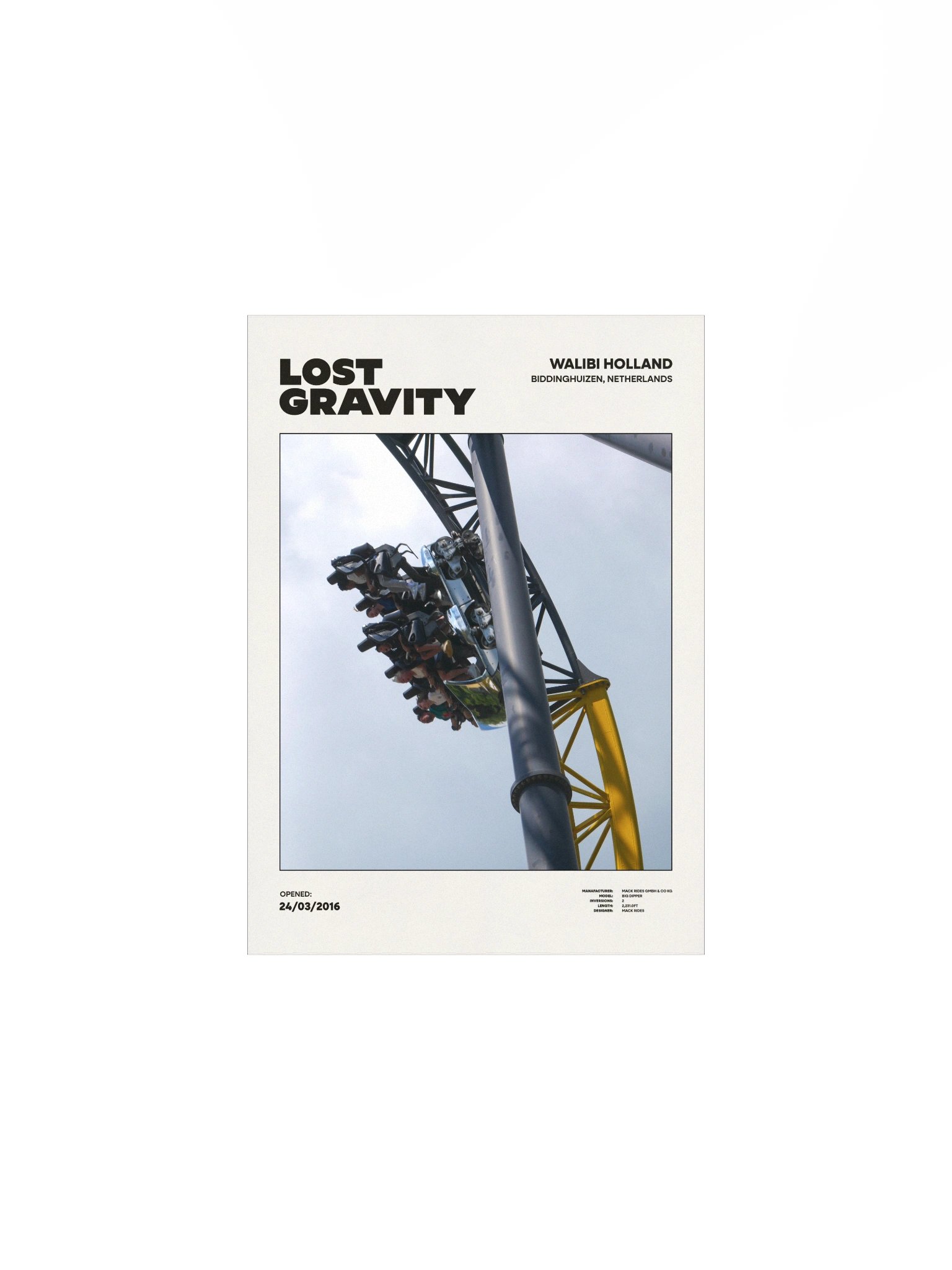 Lost Gravity Drop Premium Poster product image (1)