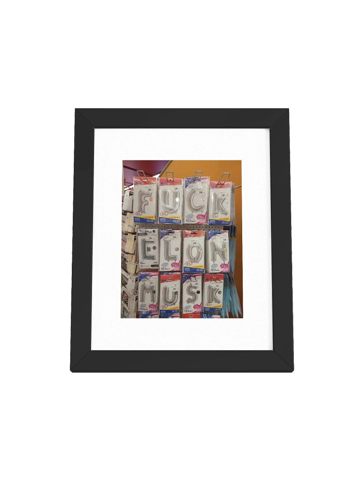 FUCK ELON MUSK - Framed Matte Poster product image (1)