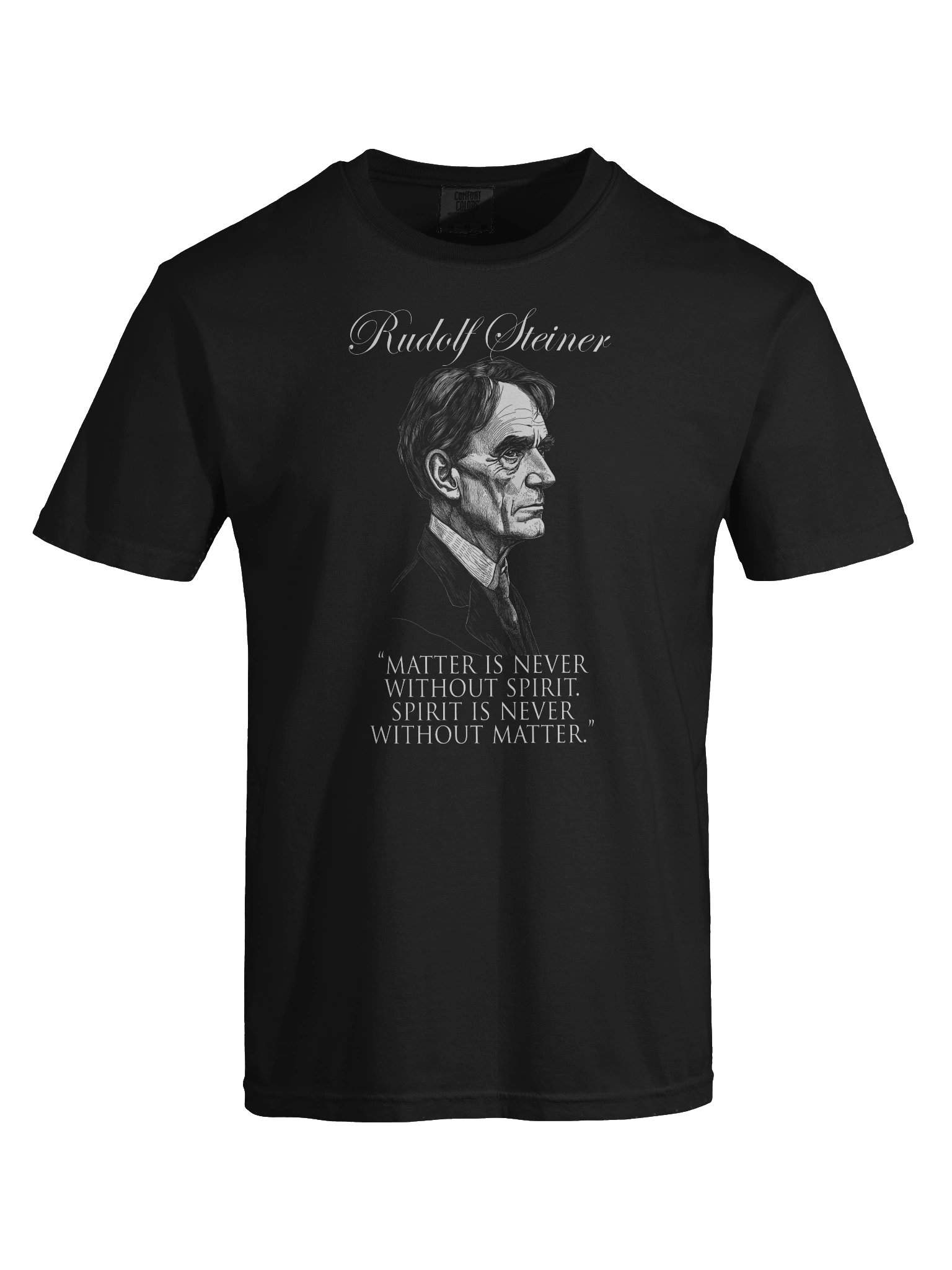 Rudolf Steiner - Matter Spirit Quote, Anthroposophy, Philosophy, Esoteric, Occult T-Shirt product image (7)