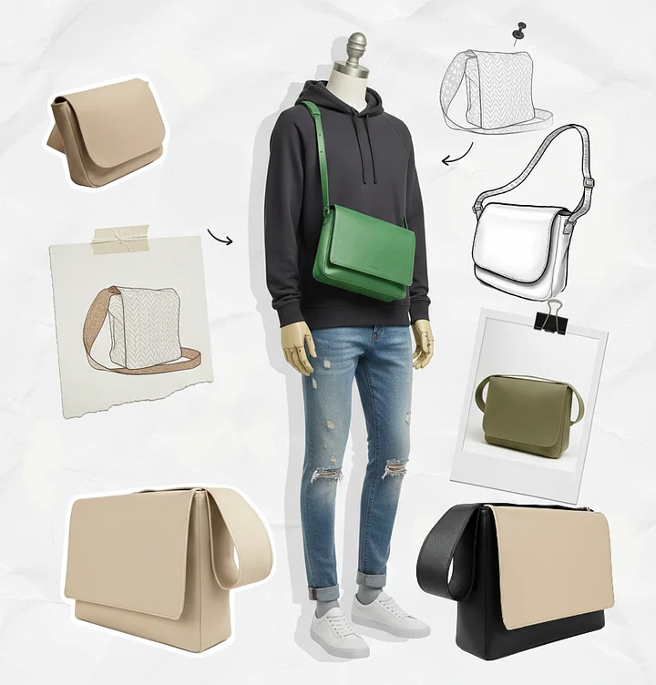 Unisex Messenger Bag - Digital Sewing Pattern product image (2)