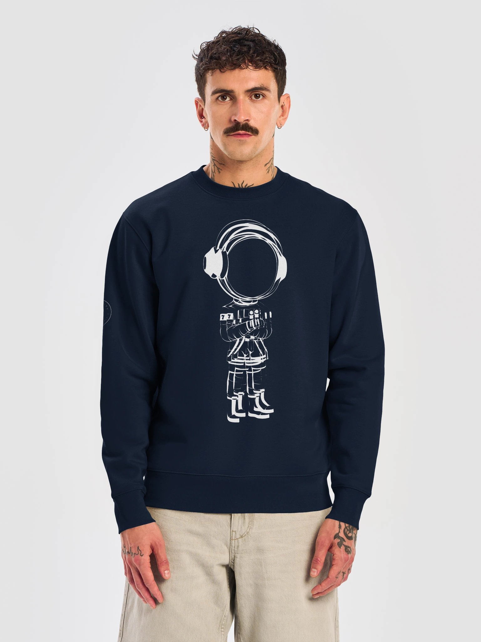 Mars City Double Vision Astronaut Logo Heavy Sweatshirt product image (5)
