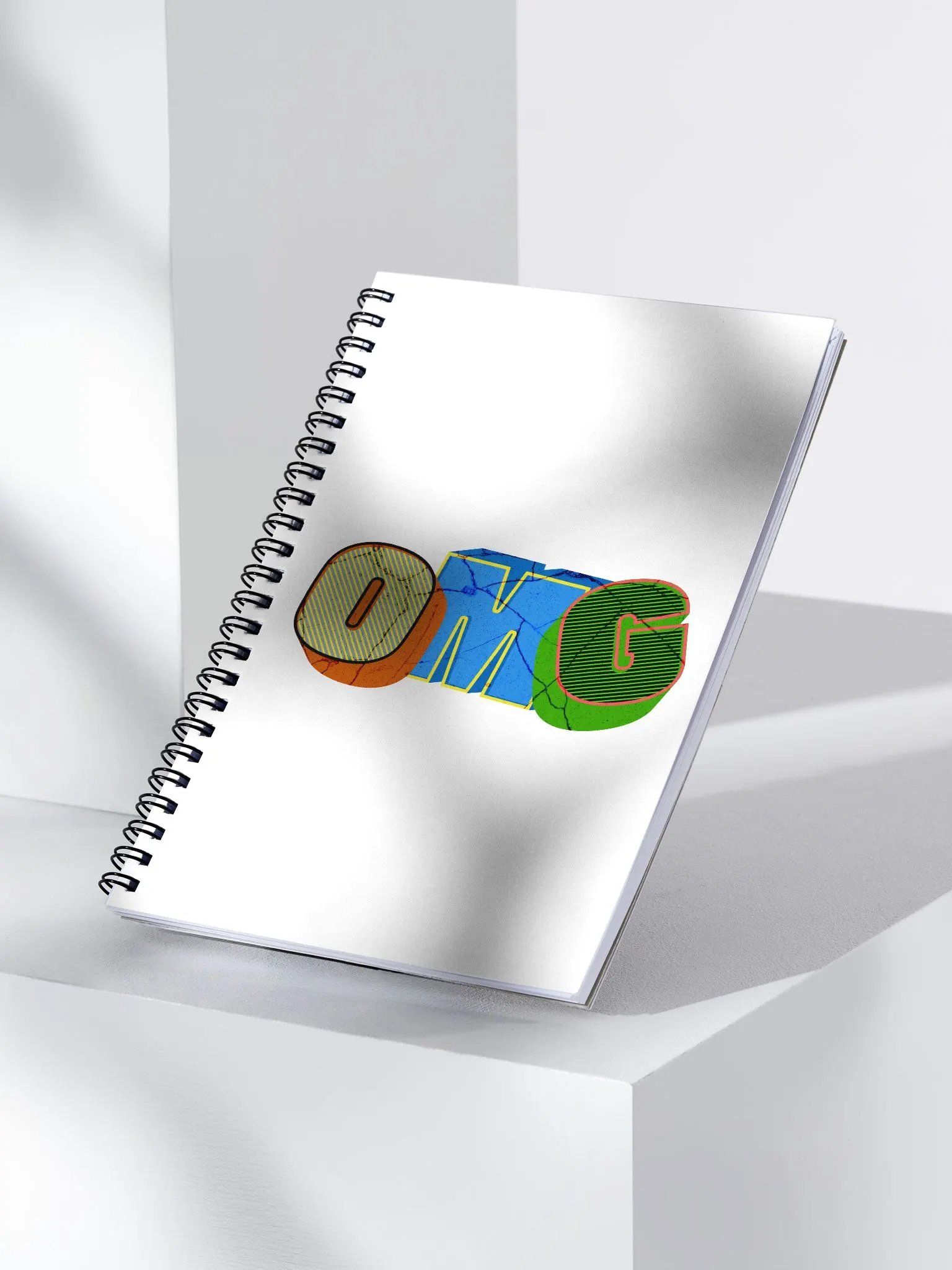 OMG Stylized Spiral Notebook product image (2)