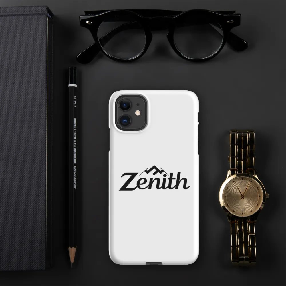 TDS Music Zenith iPhone Case - Glossy White with Mountain Peak Design product image (5)