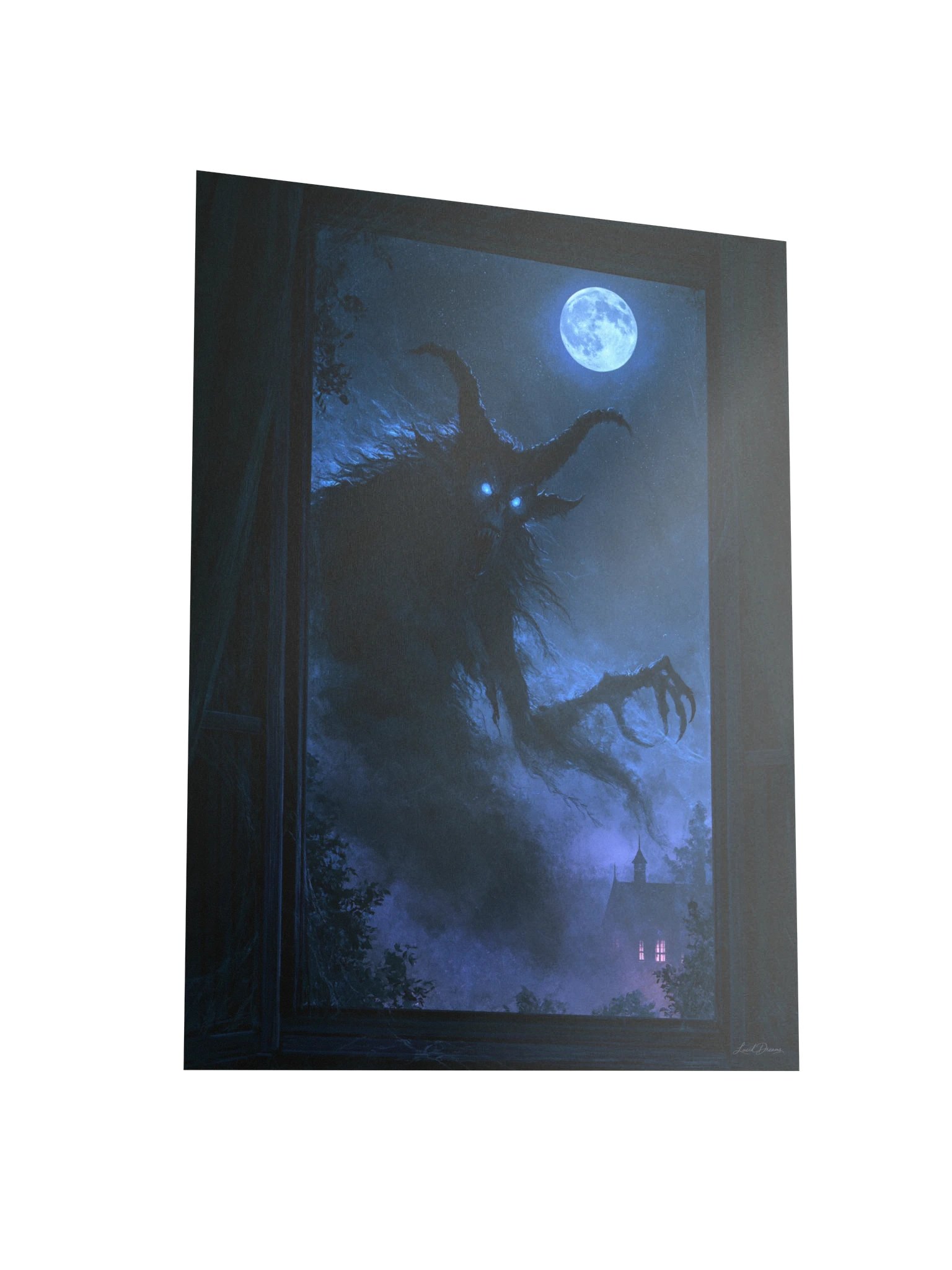 Window Creature Art Print — The Visitor at the Window product image (7)