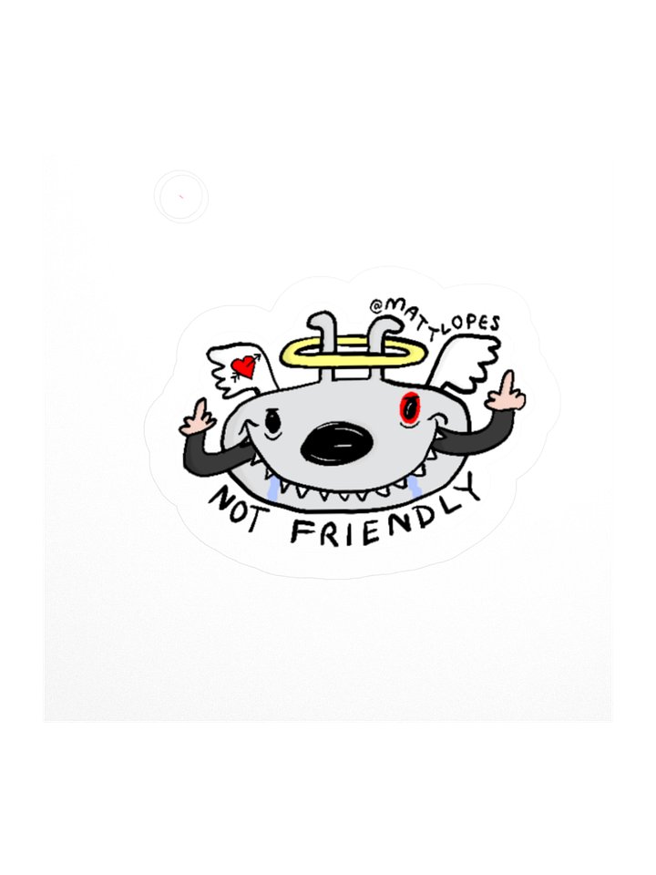 Not Friendly Sticker product image (1)