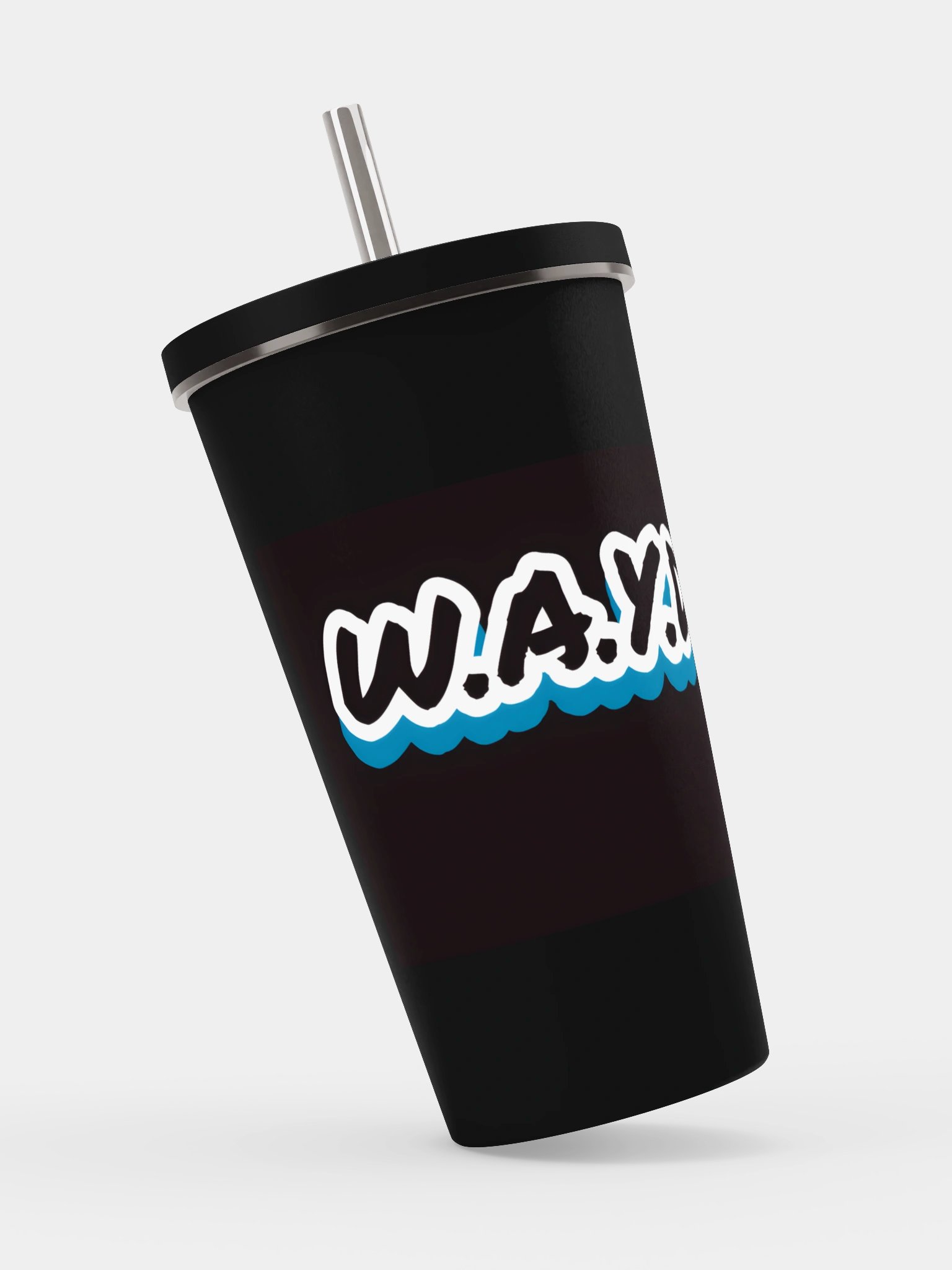 Insulated Tumbler with a Straw - W.A.Y.D.?! product image (2)