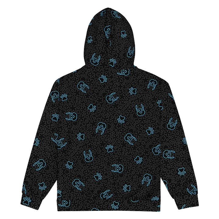 Psych Pattern Zip-Up Hoodie - Night Blue product image (2)