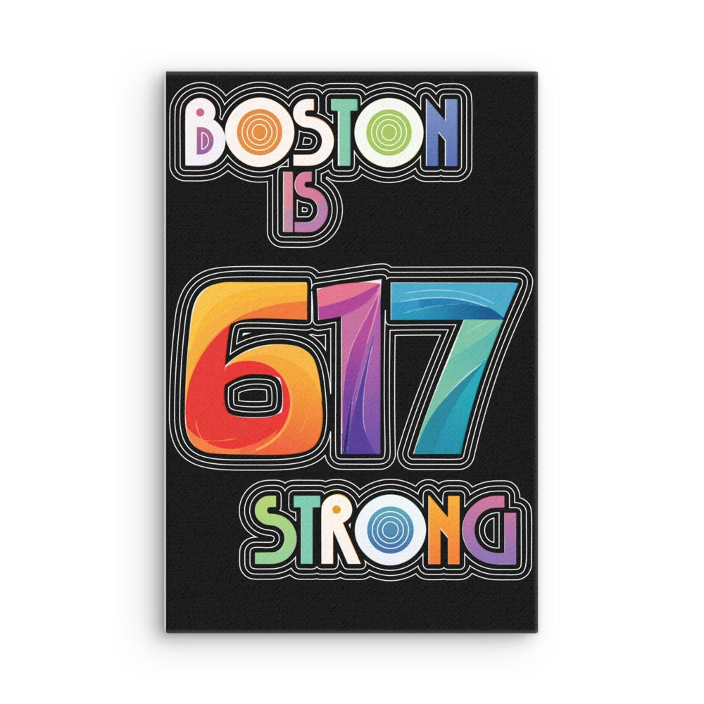 "617 Strong" Vibrant Sleek Slim Canvas Art product image (1)