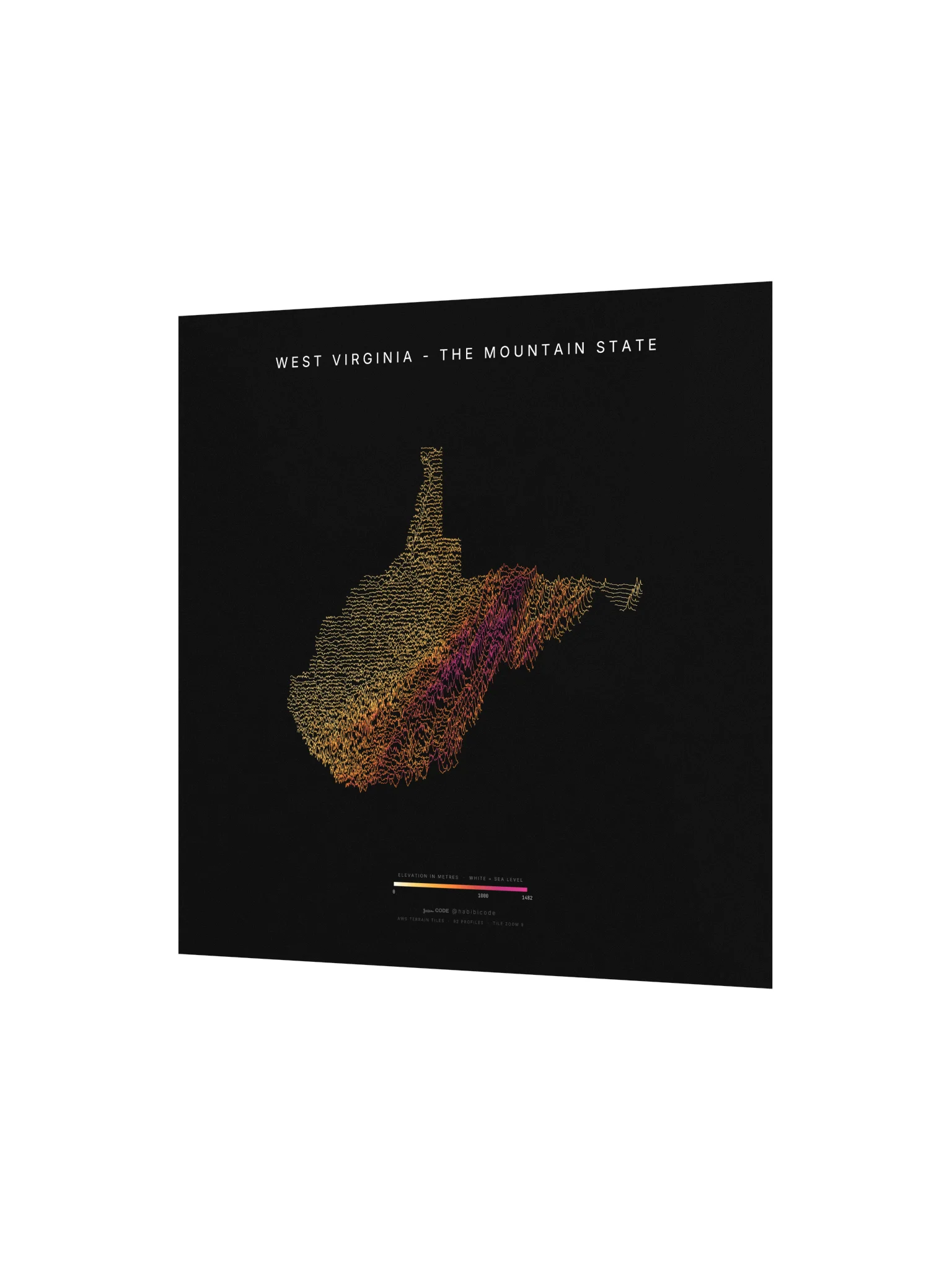 Ridgeline Poster - West Virginia product image (2)