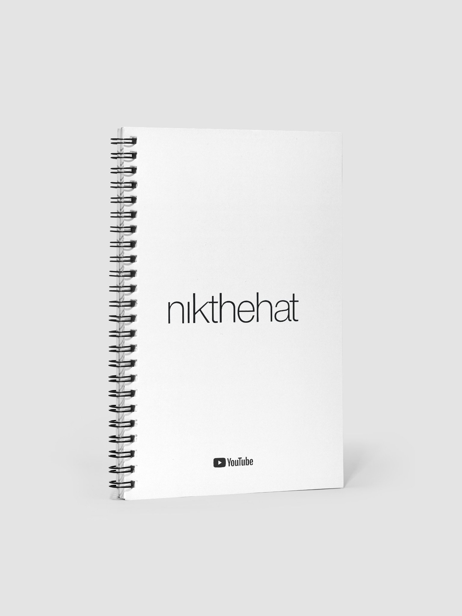 140 Page Spiral Notebook • nik the hat product image (1)