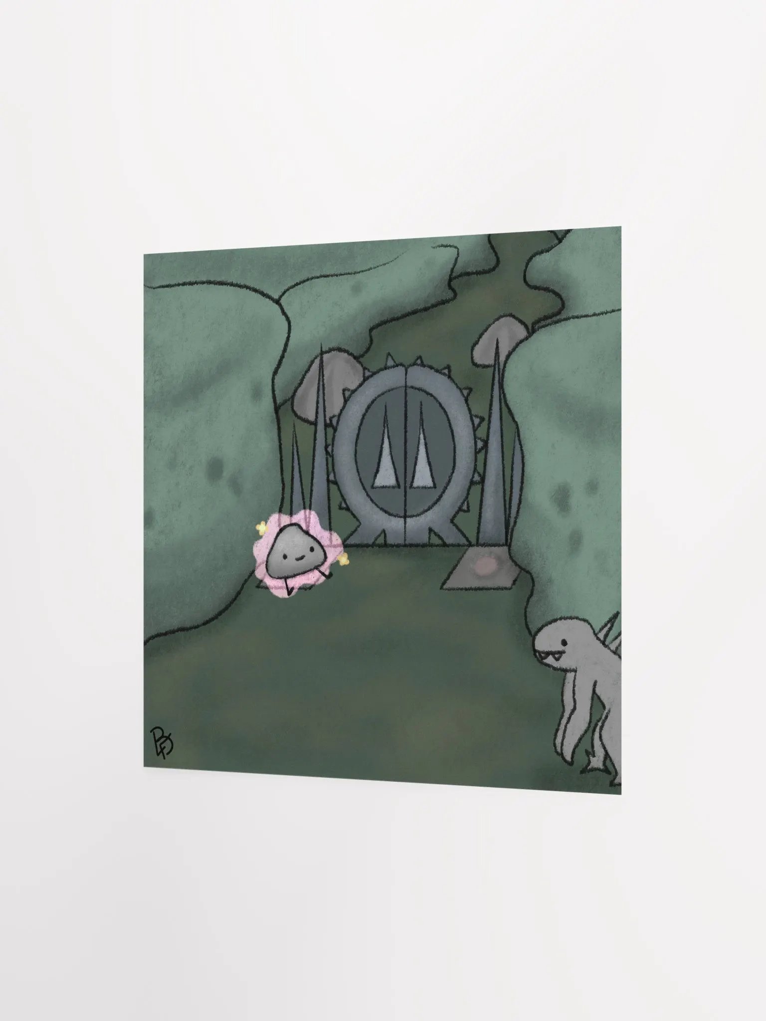 Happy Pet Rock Print product image (6)