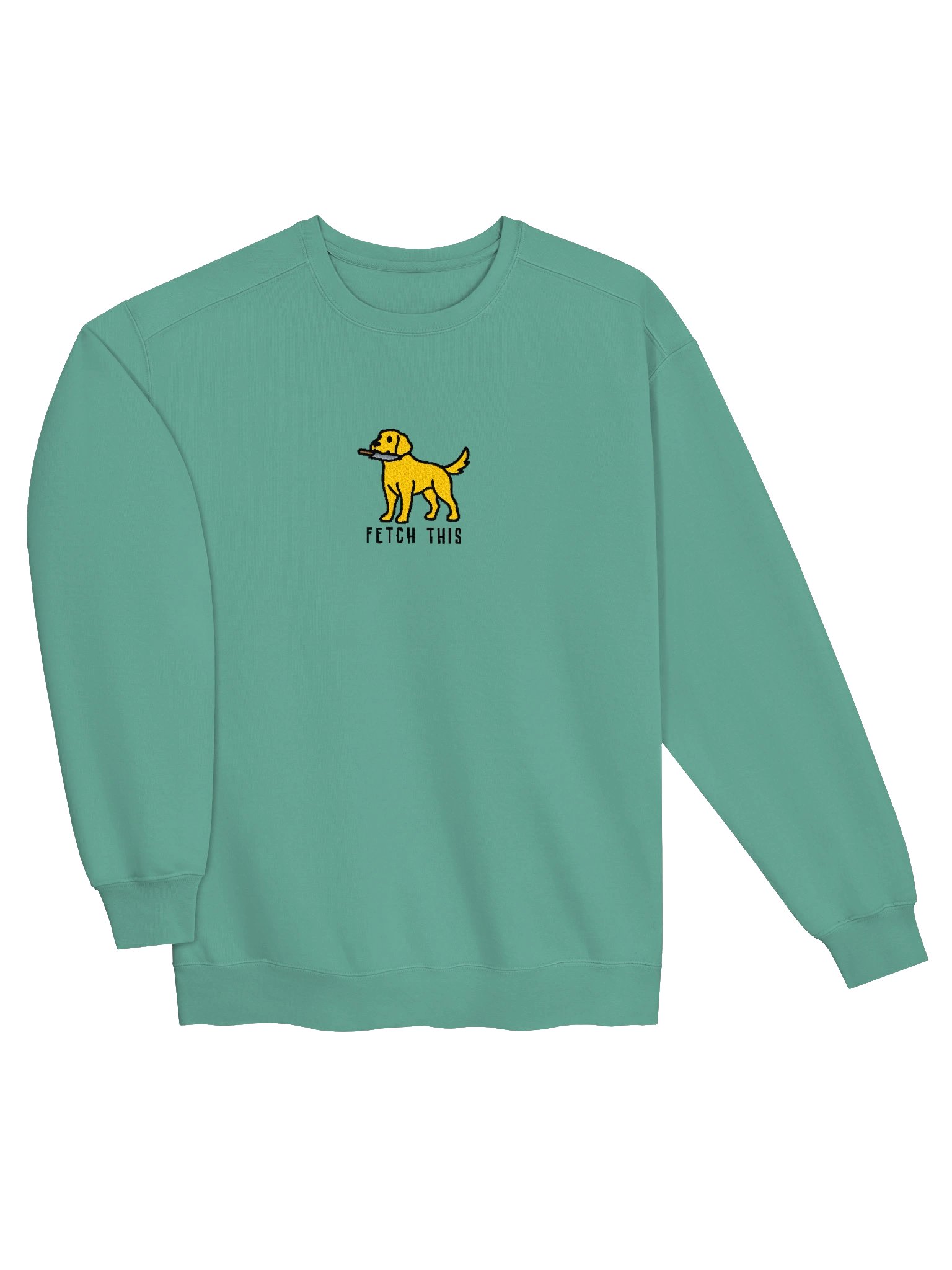 Fetch This Funny Chibi-Style Embroidered Premium Sweatshirt for Labrador Retriever(Yellow) Owners product image (27)