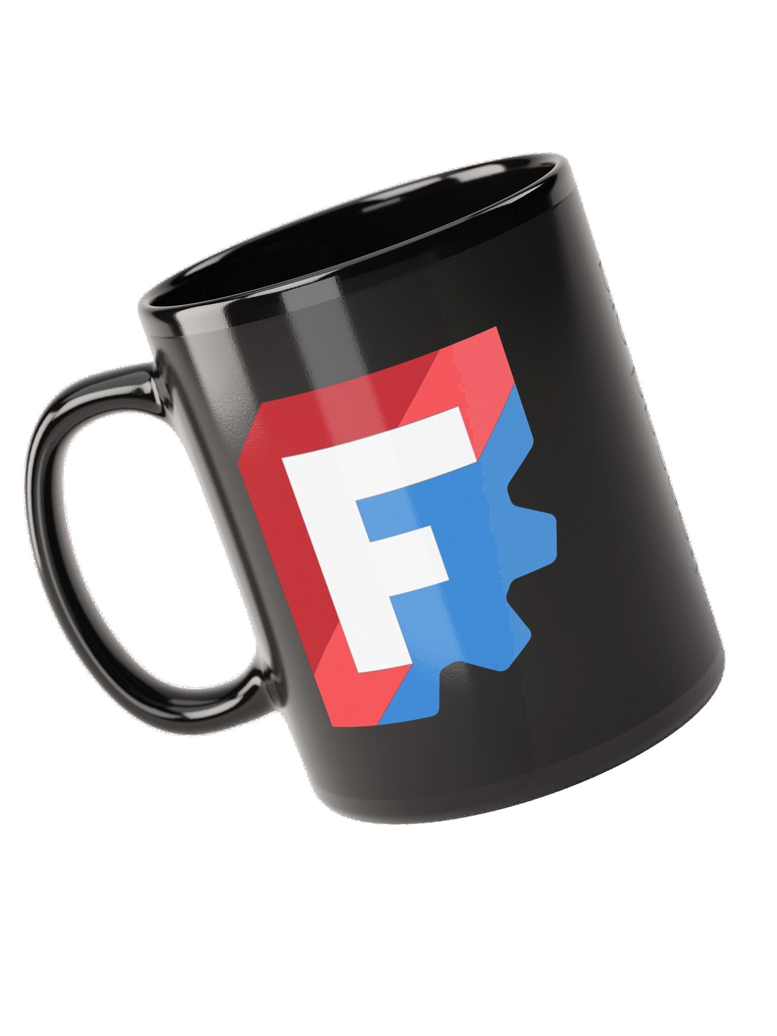FreeCAD Ceramic Logo Mug - Black product image (5)