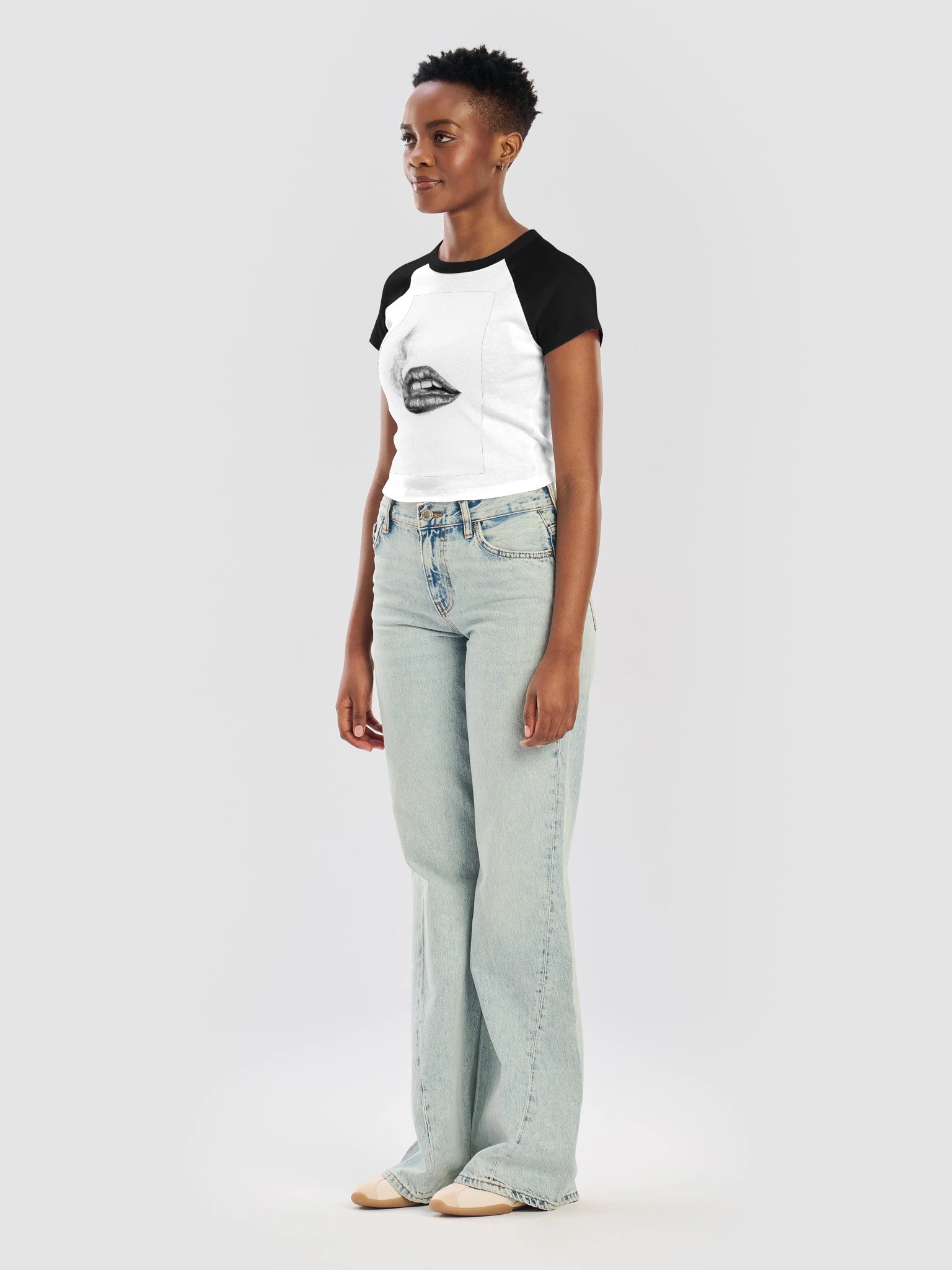 Women's Micro Rib Baby Tee product image (5)