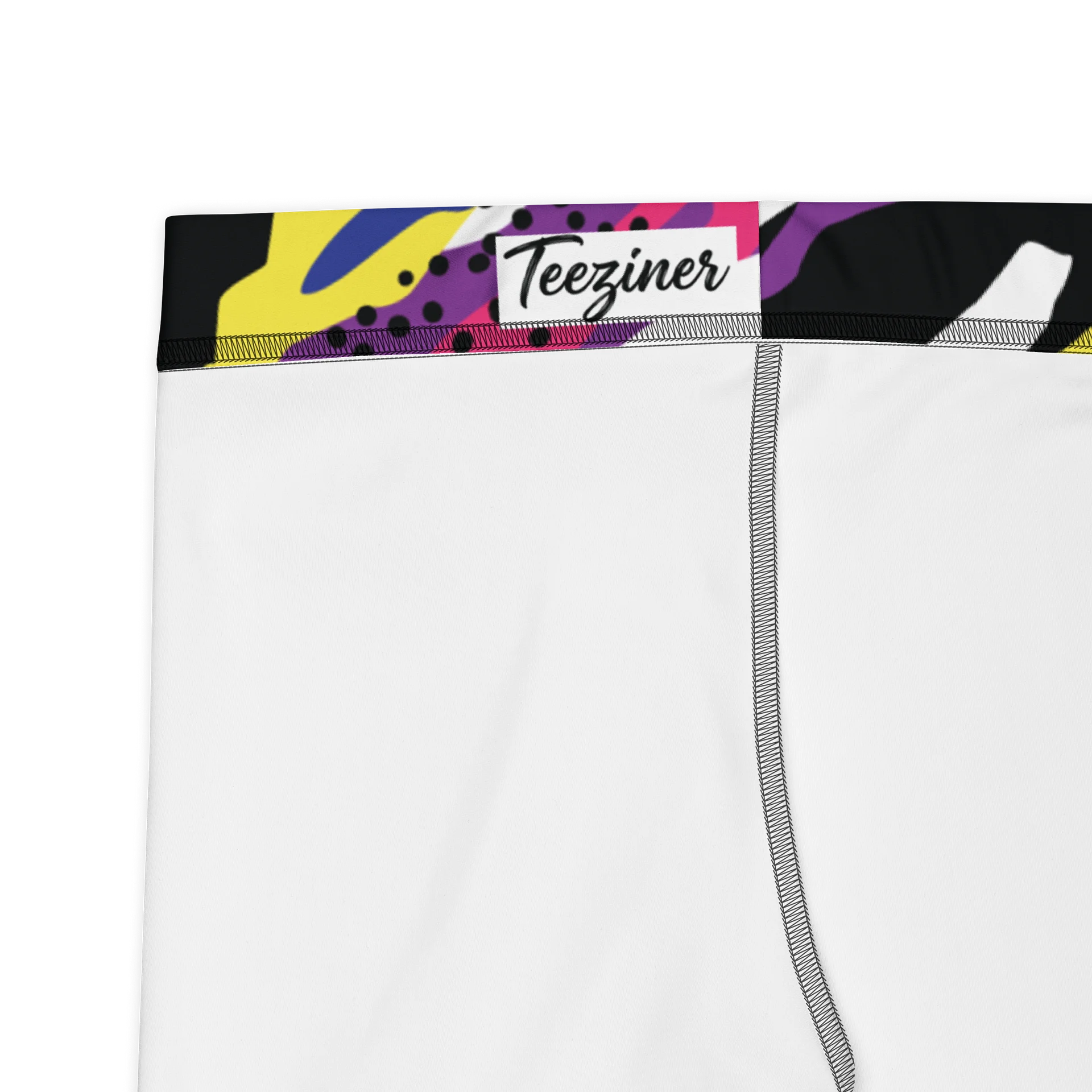 Retro 90s Cyber-Pop Waves | Vibrant All-Over Print Shorts product image (7)