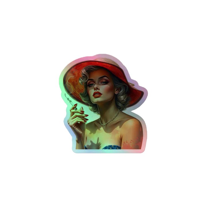 Confident Curves Holographic Sticker Sheet product image (1)