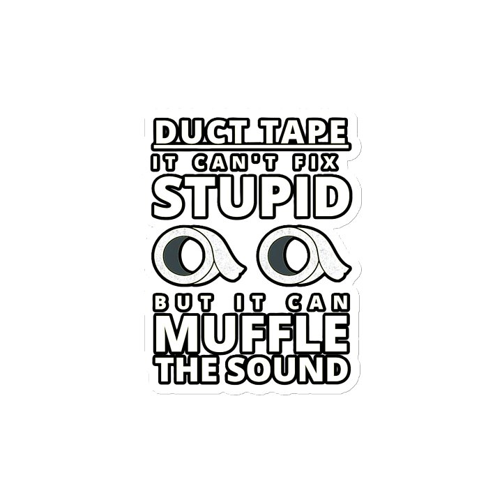 DUCTTAPE : IT CAN'T FIX STUPID BUT IT CAN MUFFLE THE SOUND product image (2)
