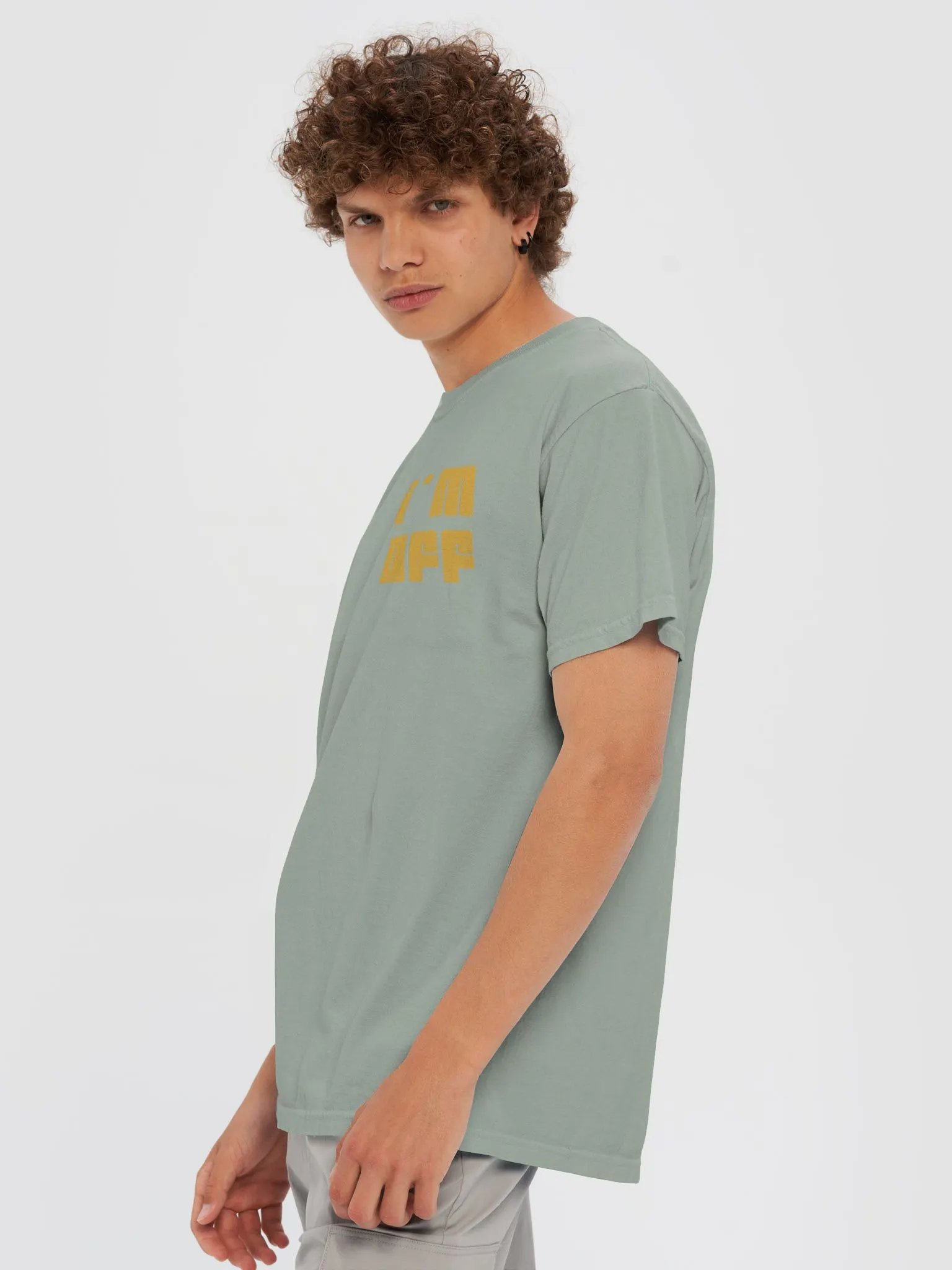 Bold 'i'm OFF' Graphic Tee product image (59)